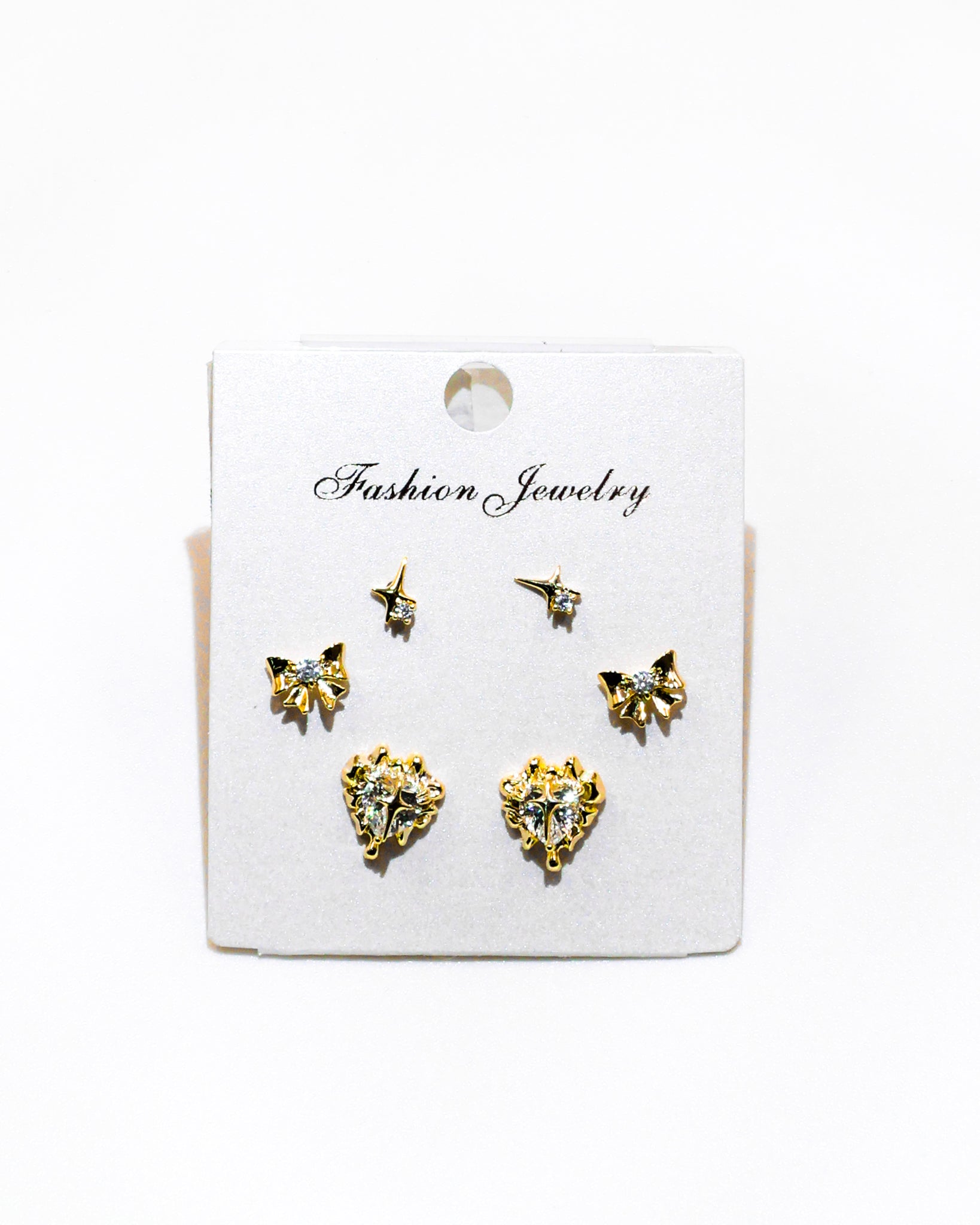 Set Aretes X3 - M12 Oro Laminado