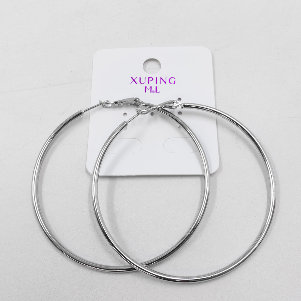 Aretes Plateados Xuping de Broche M14 Oro Laminado
