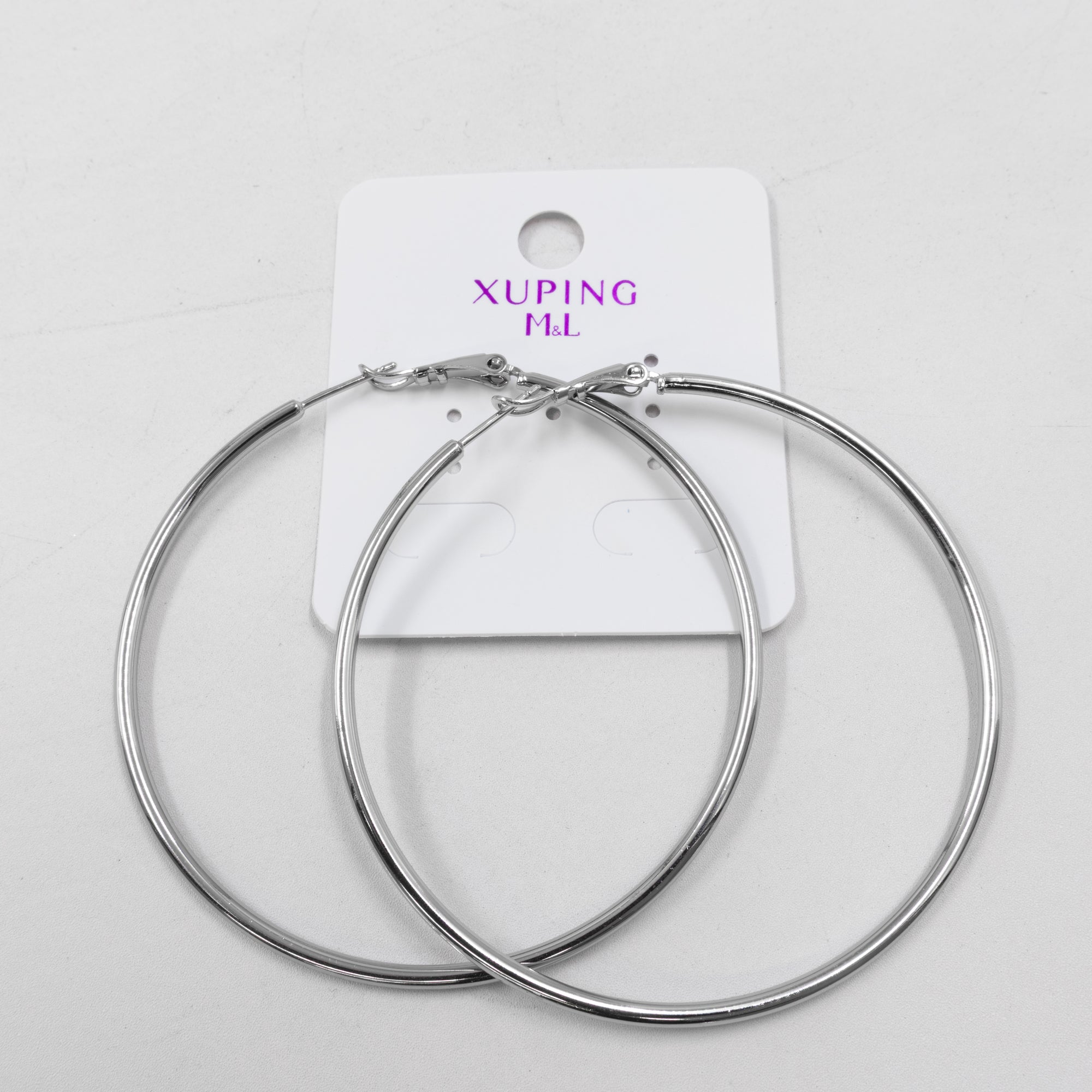 Aretes Plateados Xuping de Broche M14 Oro Laminado