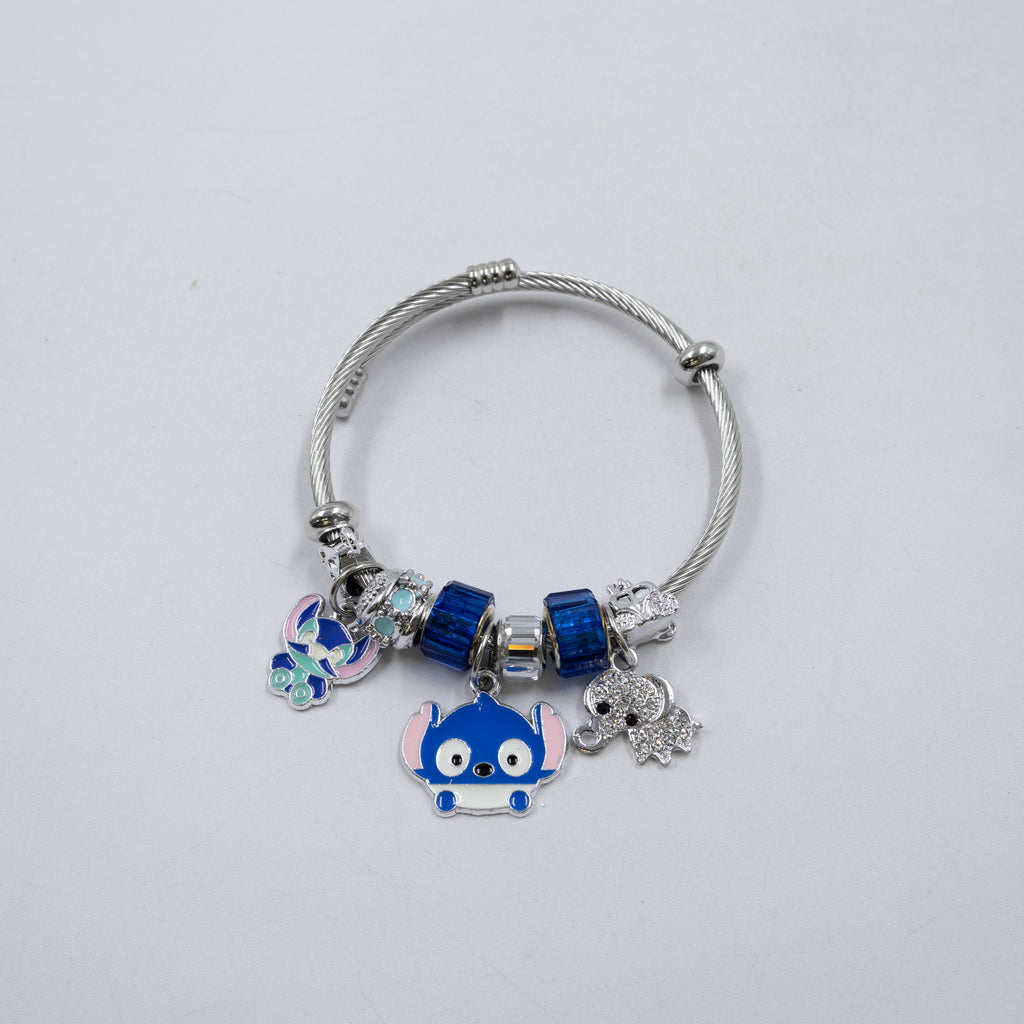 Pulsera tipo Pandora Plateados M10 Oro Laminado