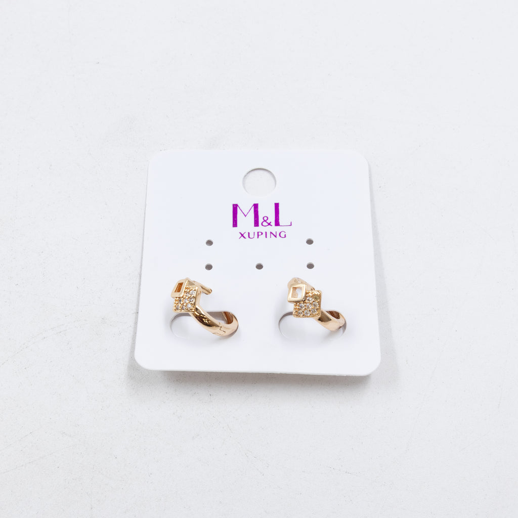 Aretes Xuping Dorados M1 Oro Laminado