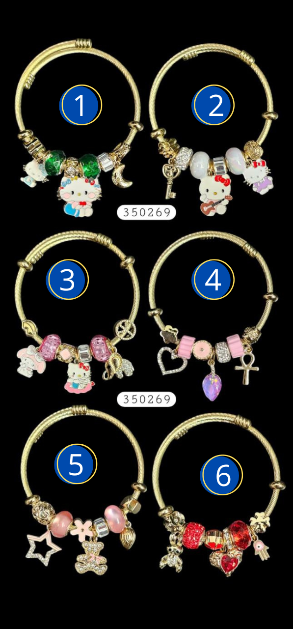 PULSERA TIPO PANDORA M9 ACERO INOXIDABLE