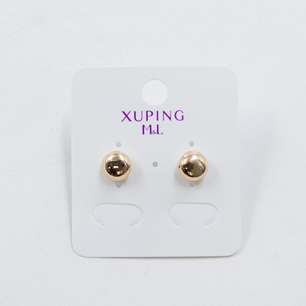 Aretes Dorados Xuping de poste M1 Oro Laminado