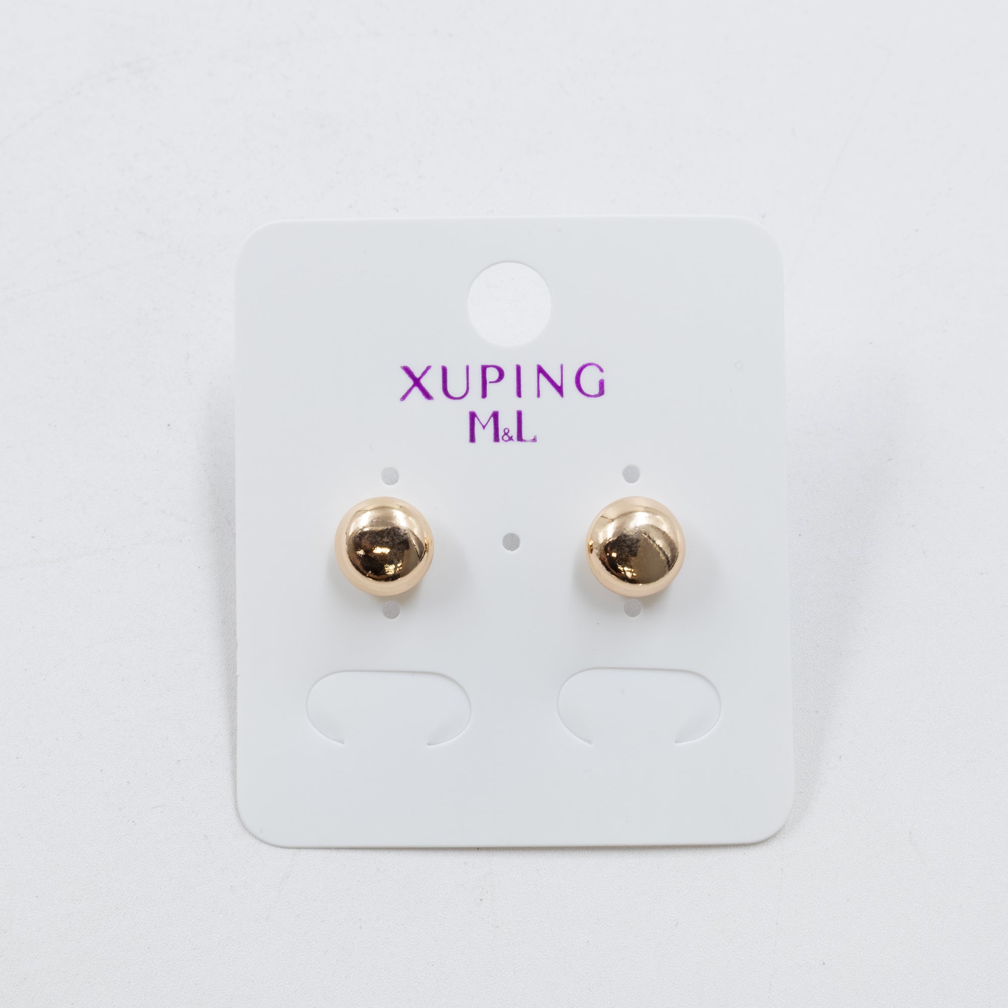 Aretes Dorados Xuping de poste M1 Oro Laminado