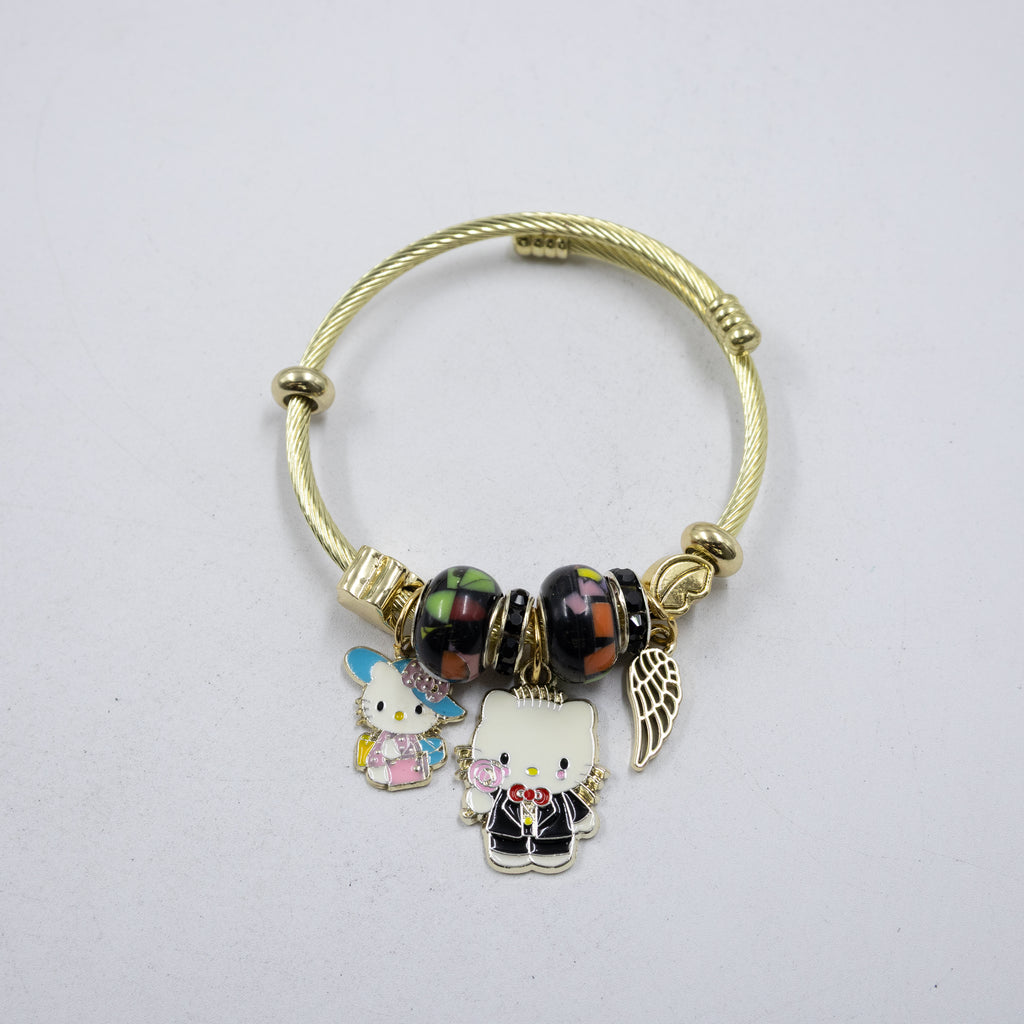 Pulsera tipo Pandora M4 Oro Laminado