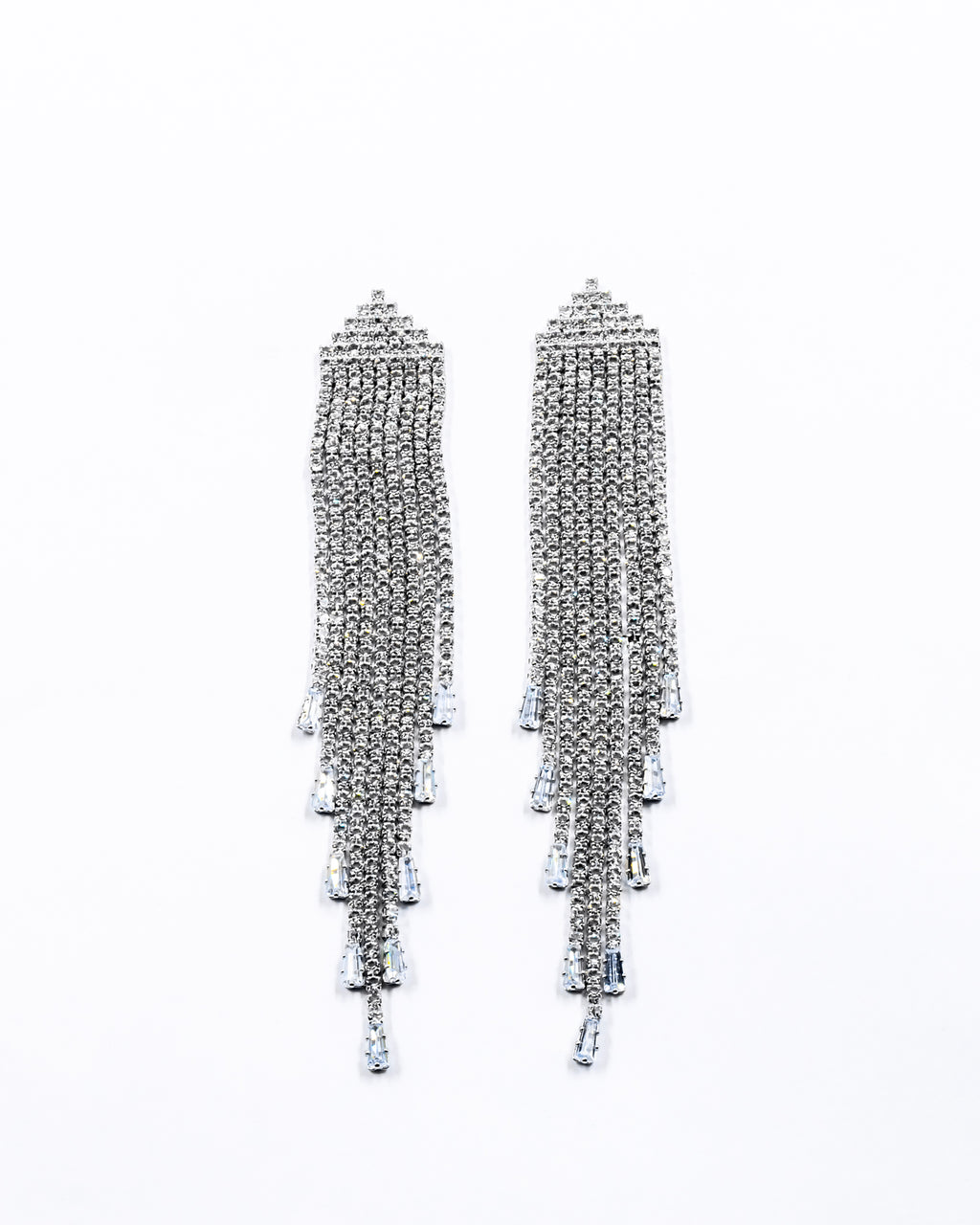 Aretes Largos de piedras - M3 Oro Laminado