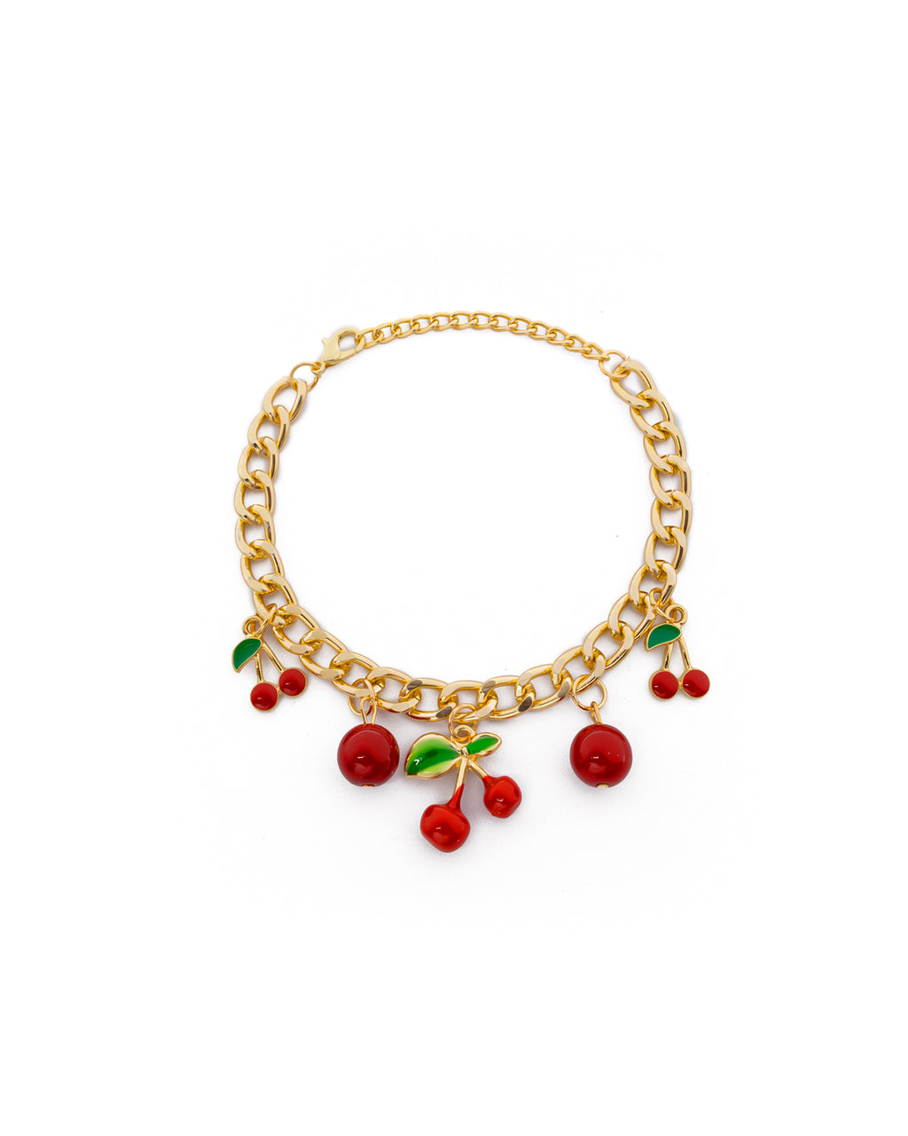 PULSERA DE CEREZA M4 ORO LAMINADO