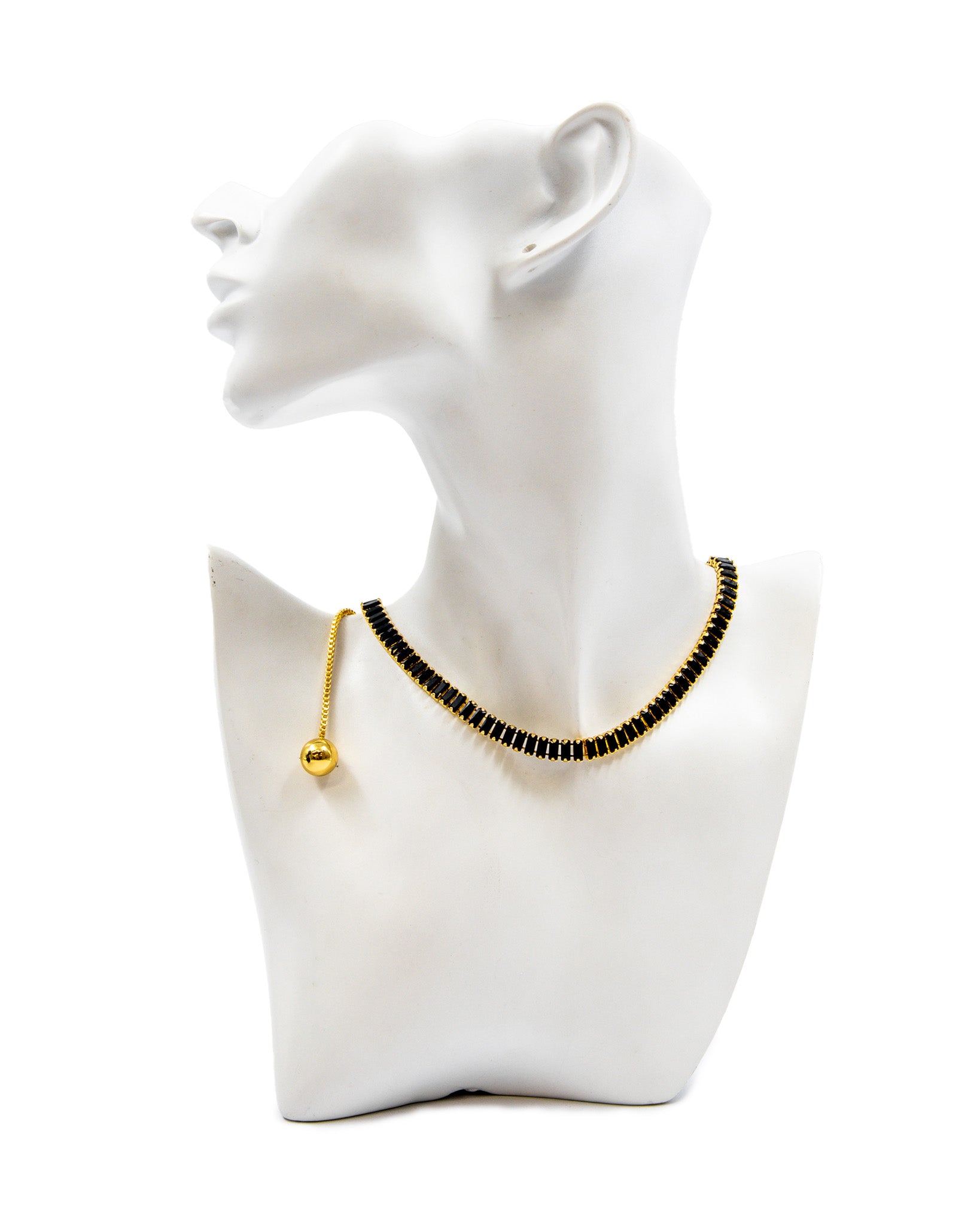 Collar de Cristales Multicolor M1 Oro Laminado