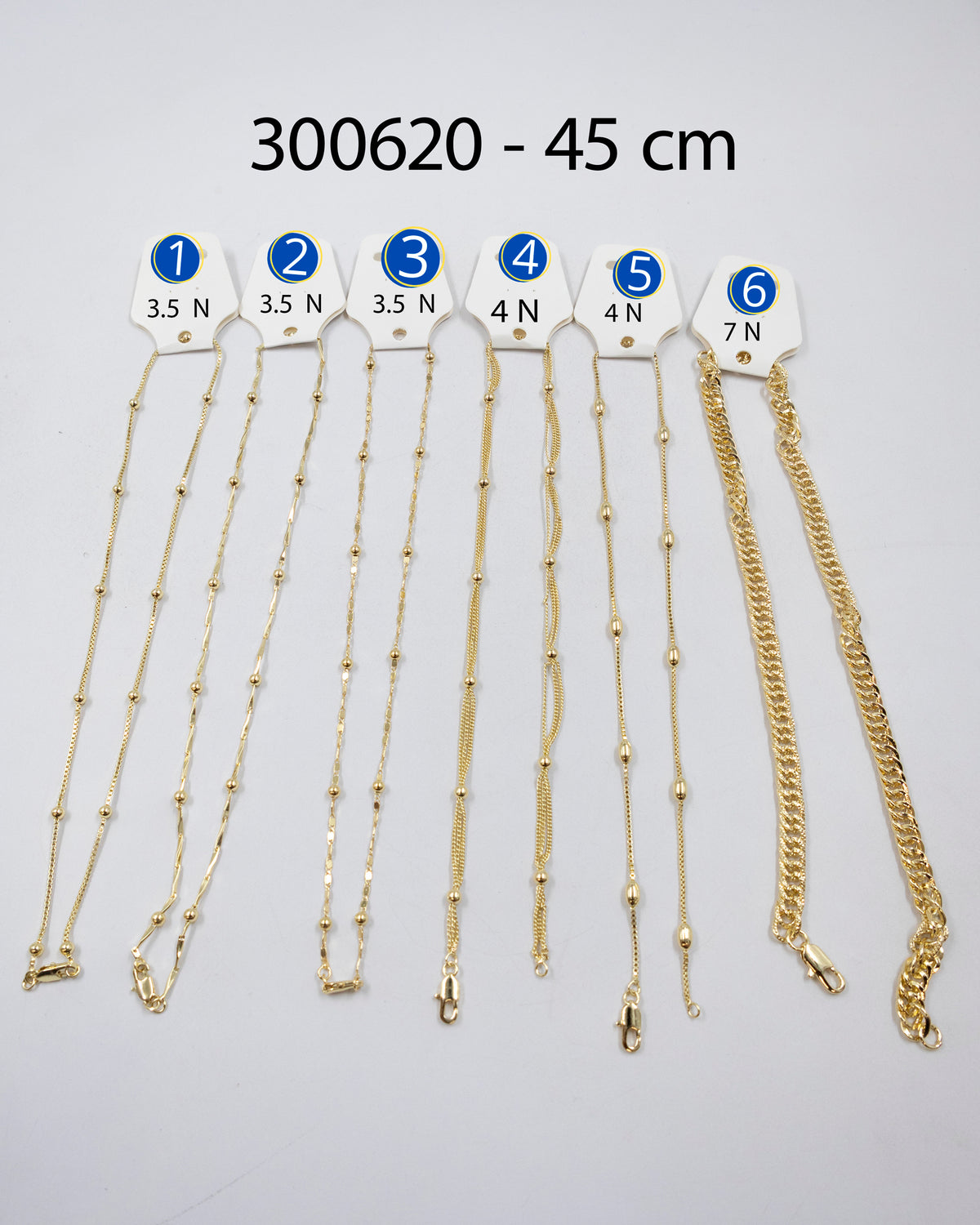 [01/AGOSTO/26] Cadenas Doradas de 45 cm M11 Oro Laminado