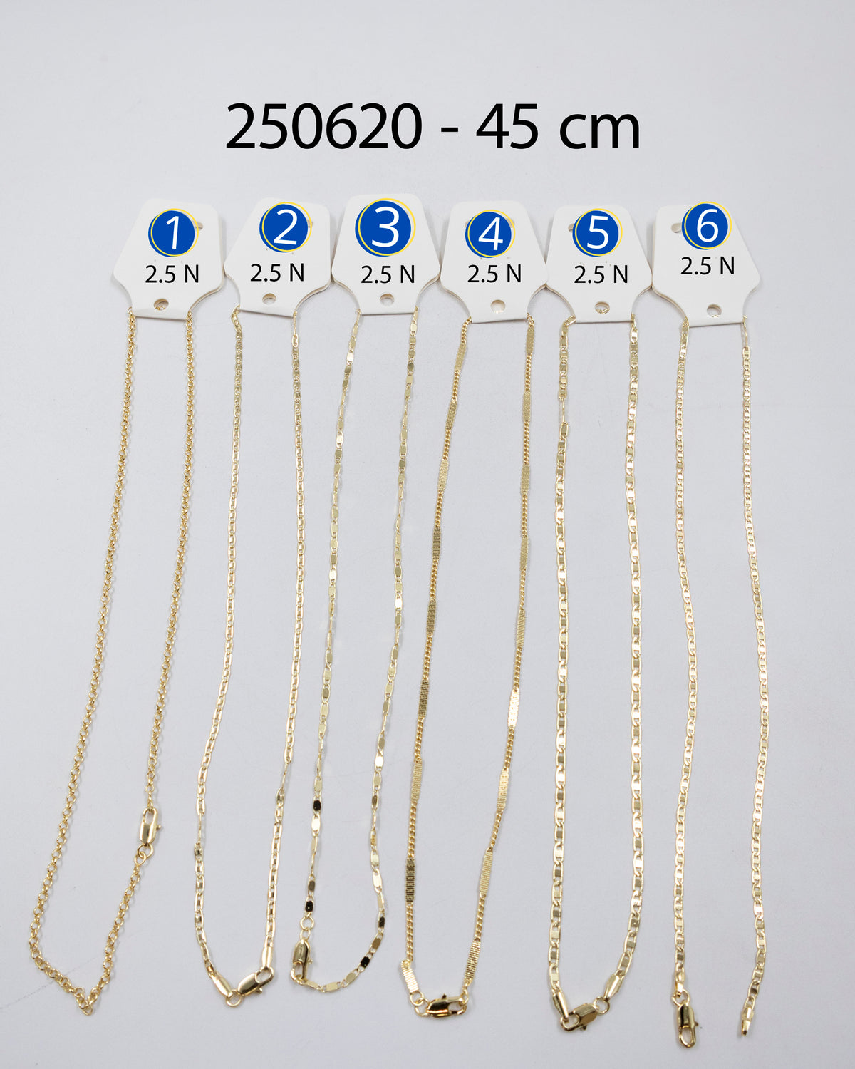 [01/AGOSTO/26] Cadenas Doradas de 45 cm M5 Oro Laminado