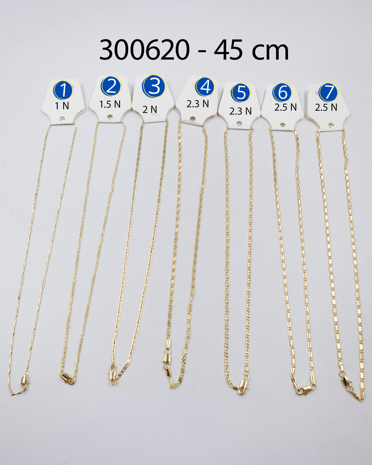 [01/AGOSTO/26] Cadenas Doradas de 45 cm M9 Oro Laminado