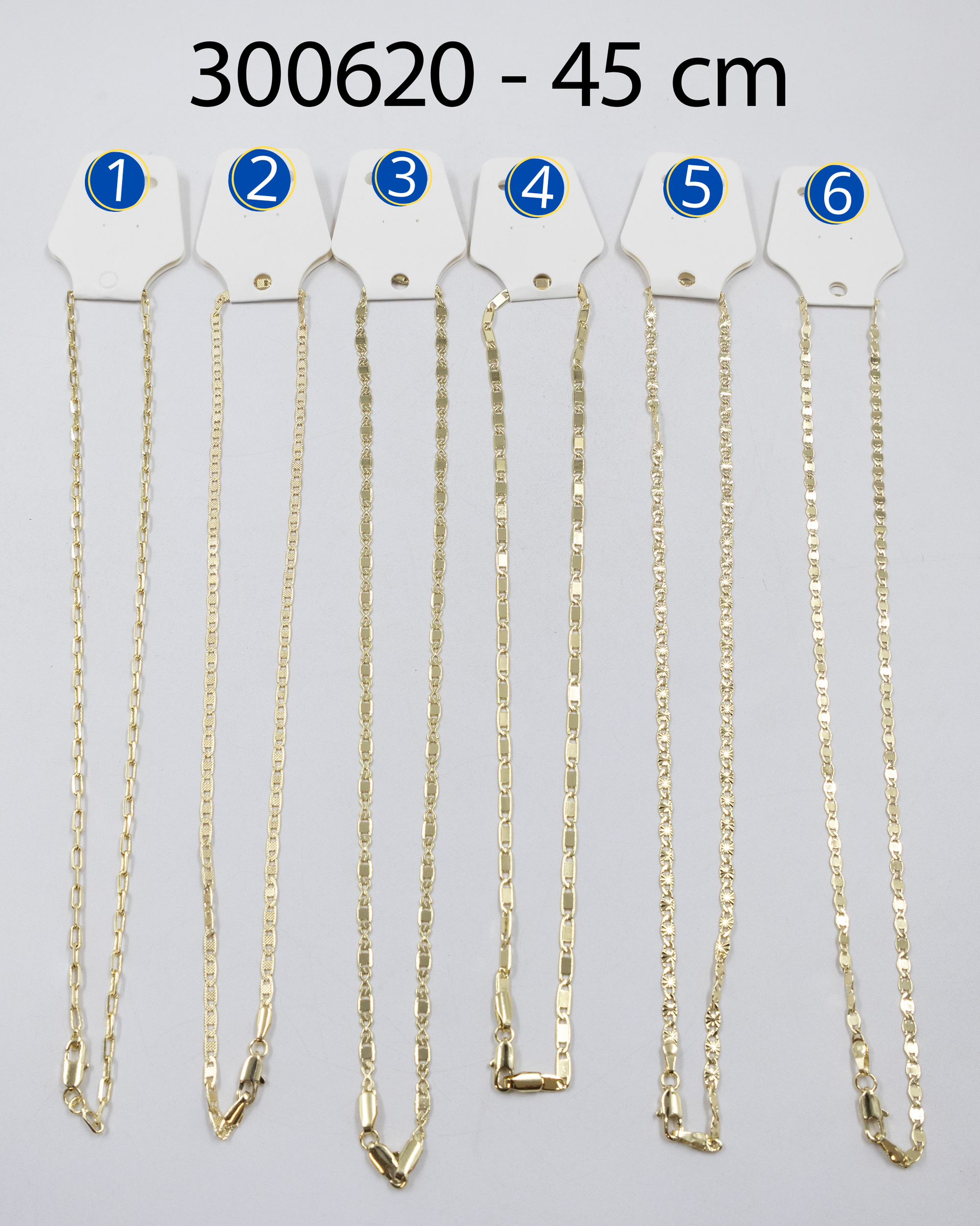 Cadenas Doradas de 45 cm M10 Oro Laminado