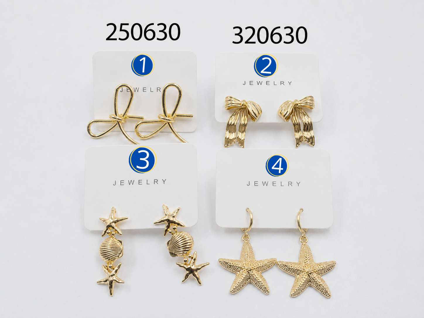 [31/JULIO/26] Aretes Dorados M4 Oro Laminado