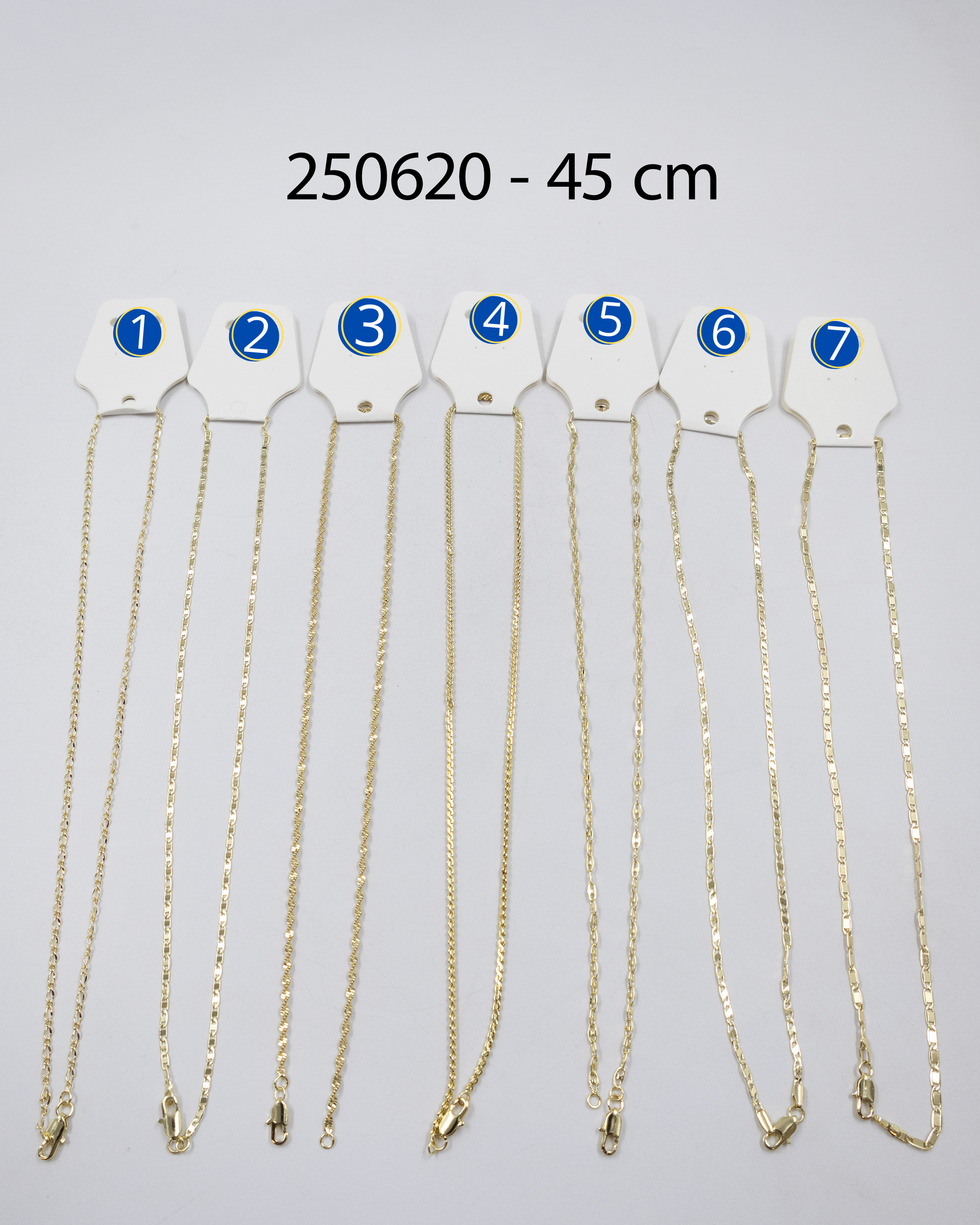 Cadenas Doradas de 45 cm M4 Oro Laminado