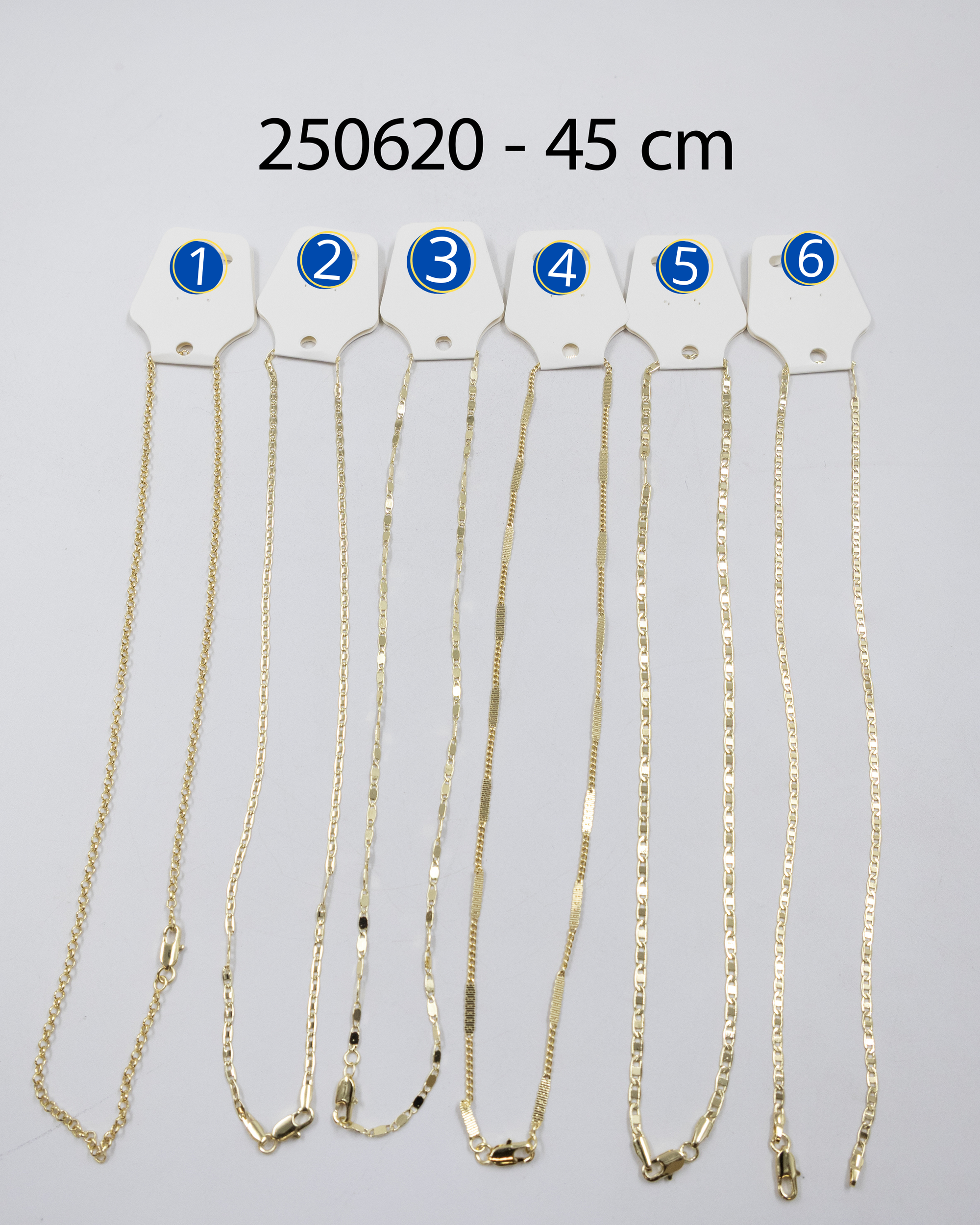 Cadenas Doradas de 45 cm M5 Oro Laminado