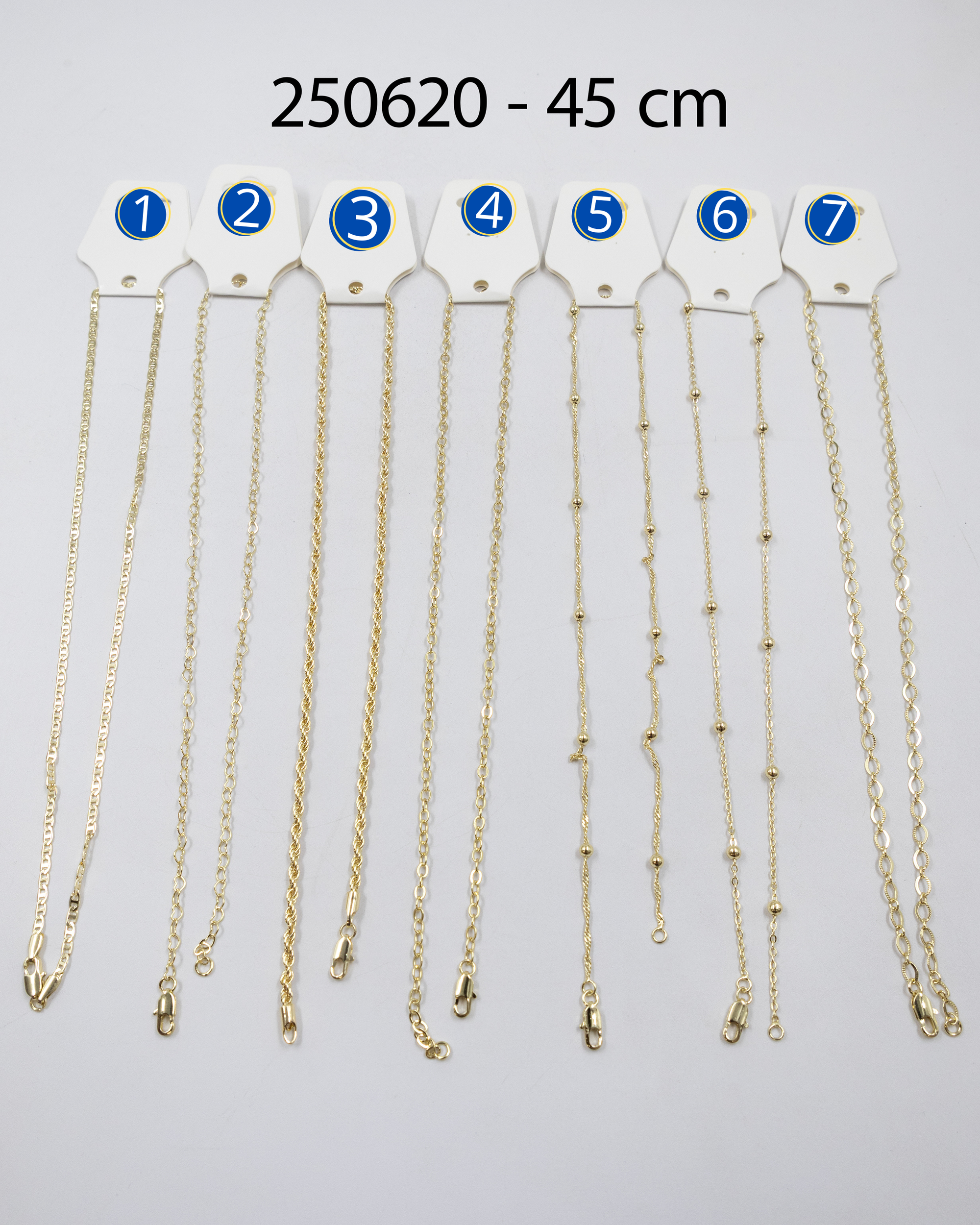 Cadenas Doradas de 45 cm M3 Oro Laminado