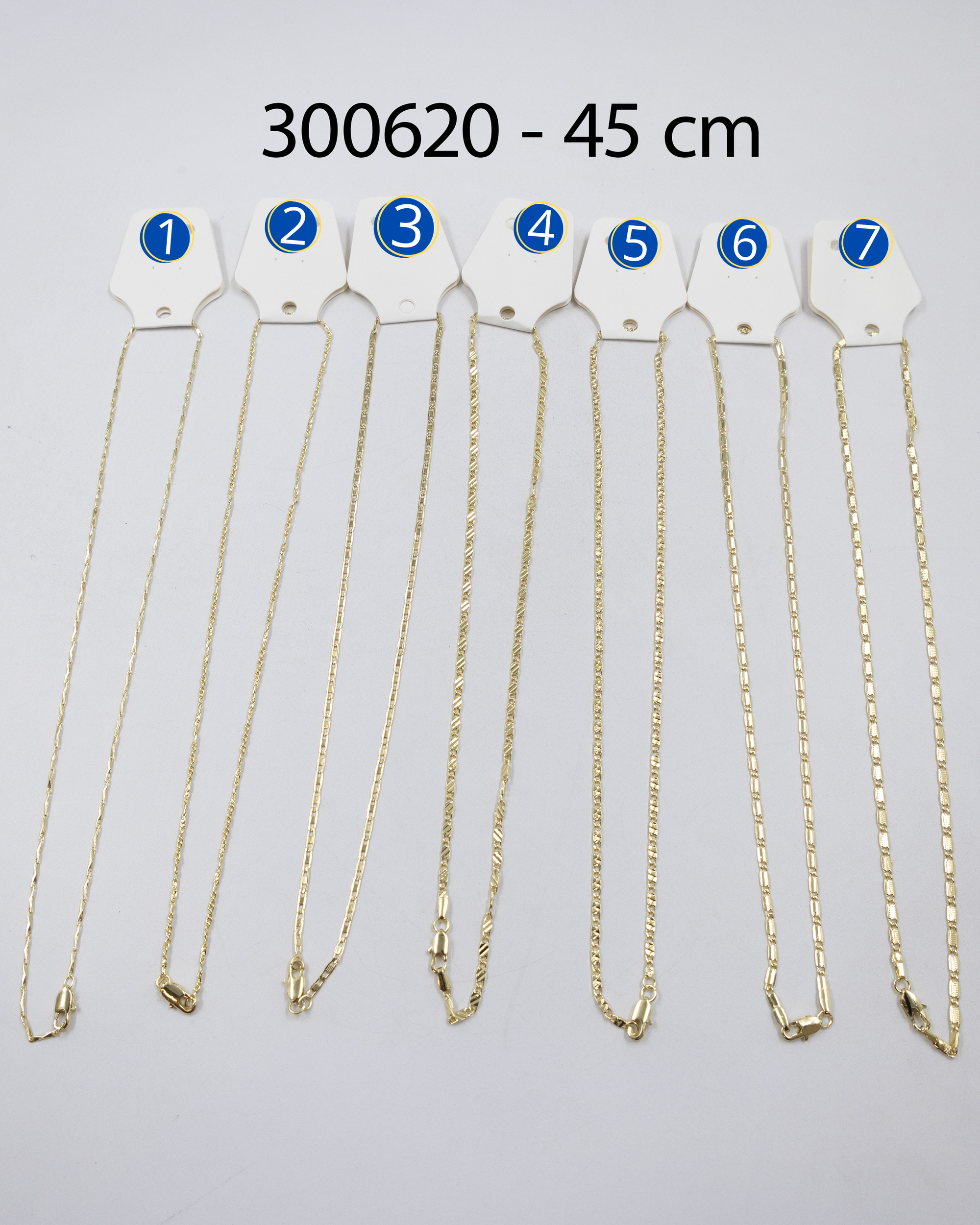 Cadenas Doradas de 45 cm M9 Oro Laminado