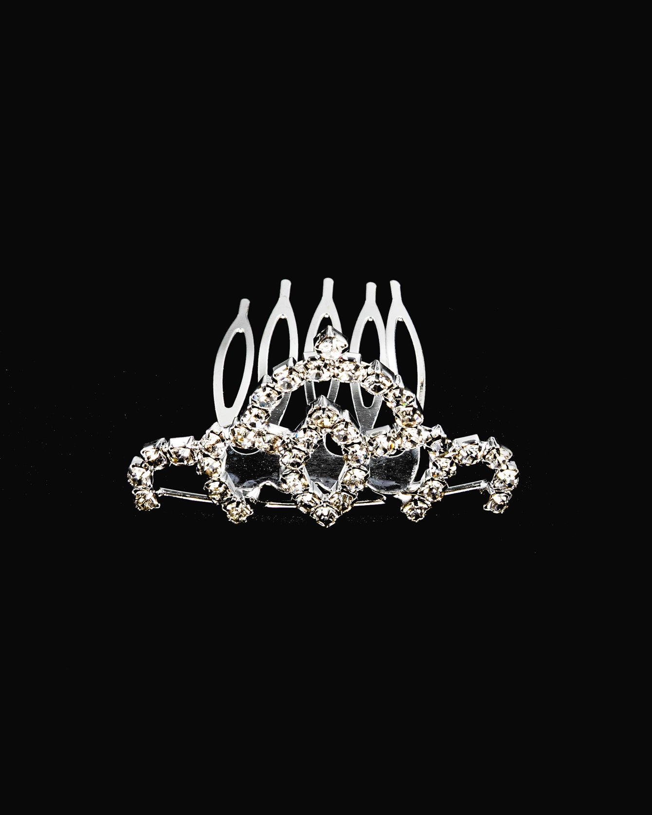 Tiara Plateada M1 Oro Laminado