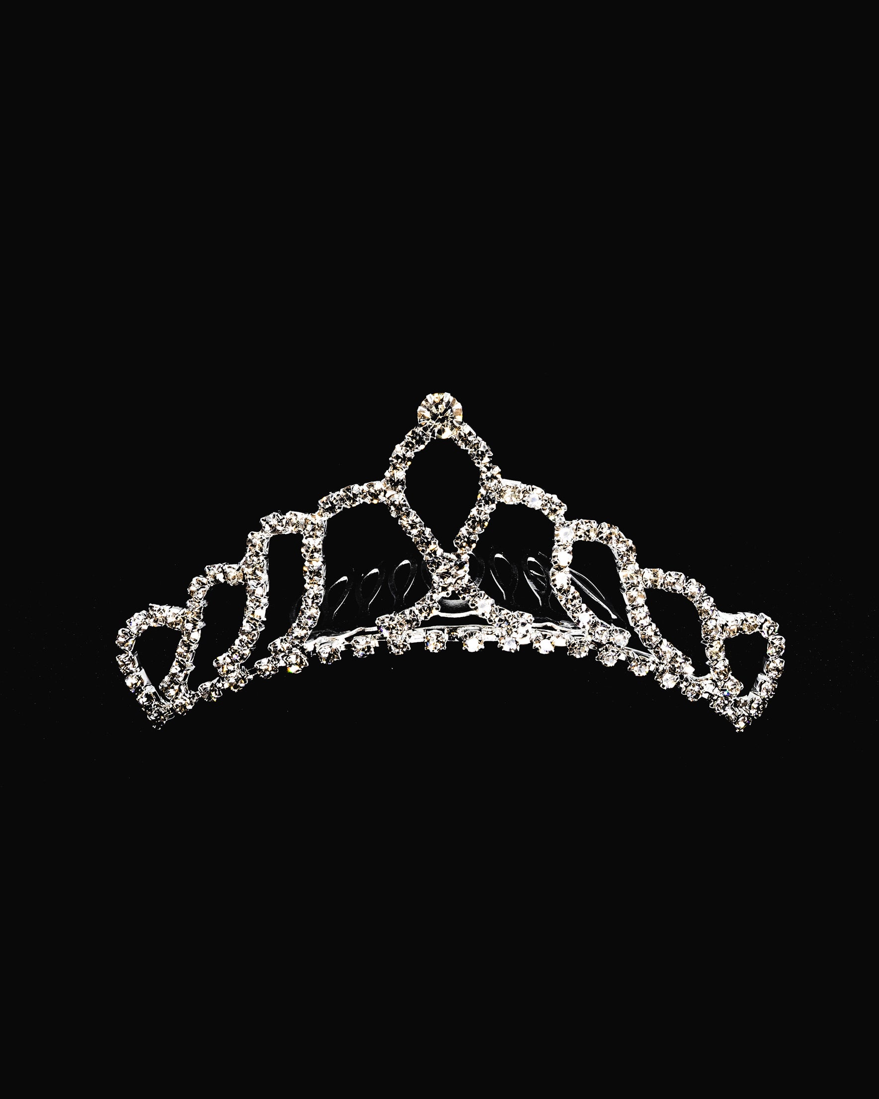 Tiara Plateada M74 Oro Laminado