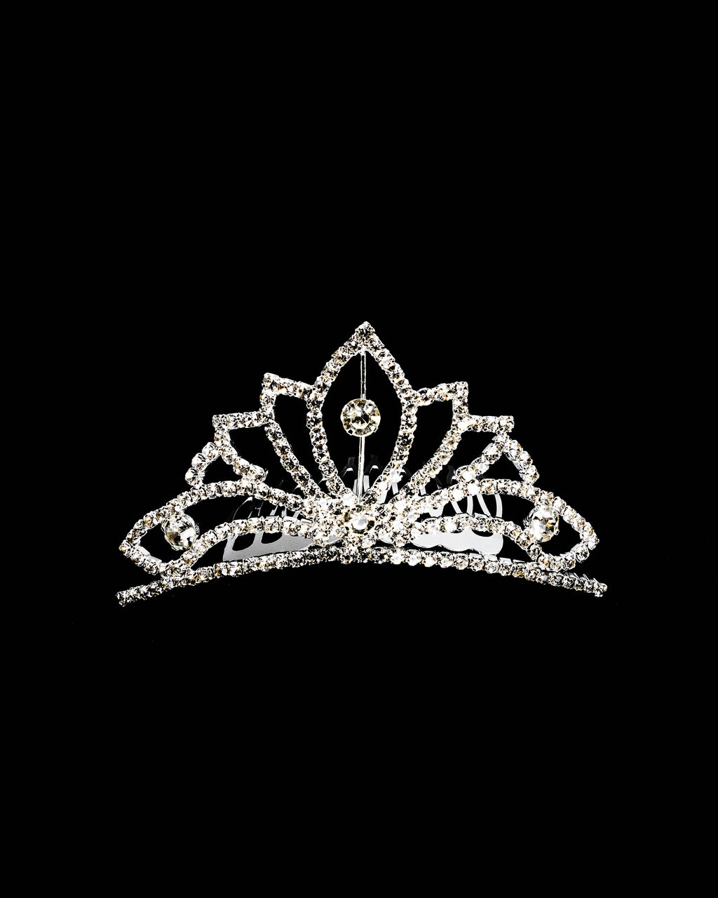 Tiara Plateada M63 Oro Laminado