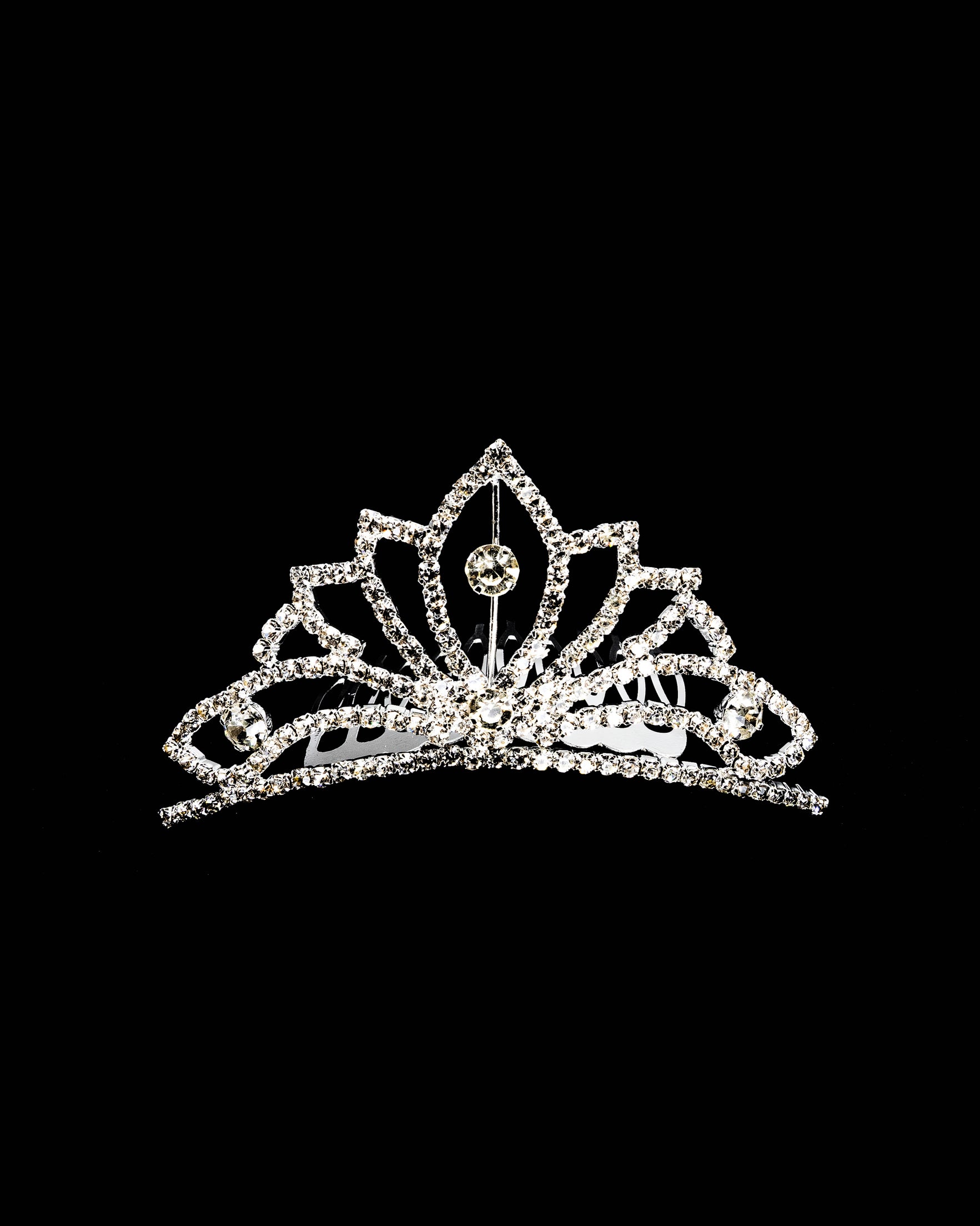 Tiara Plateada M63 Oro Laminado