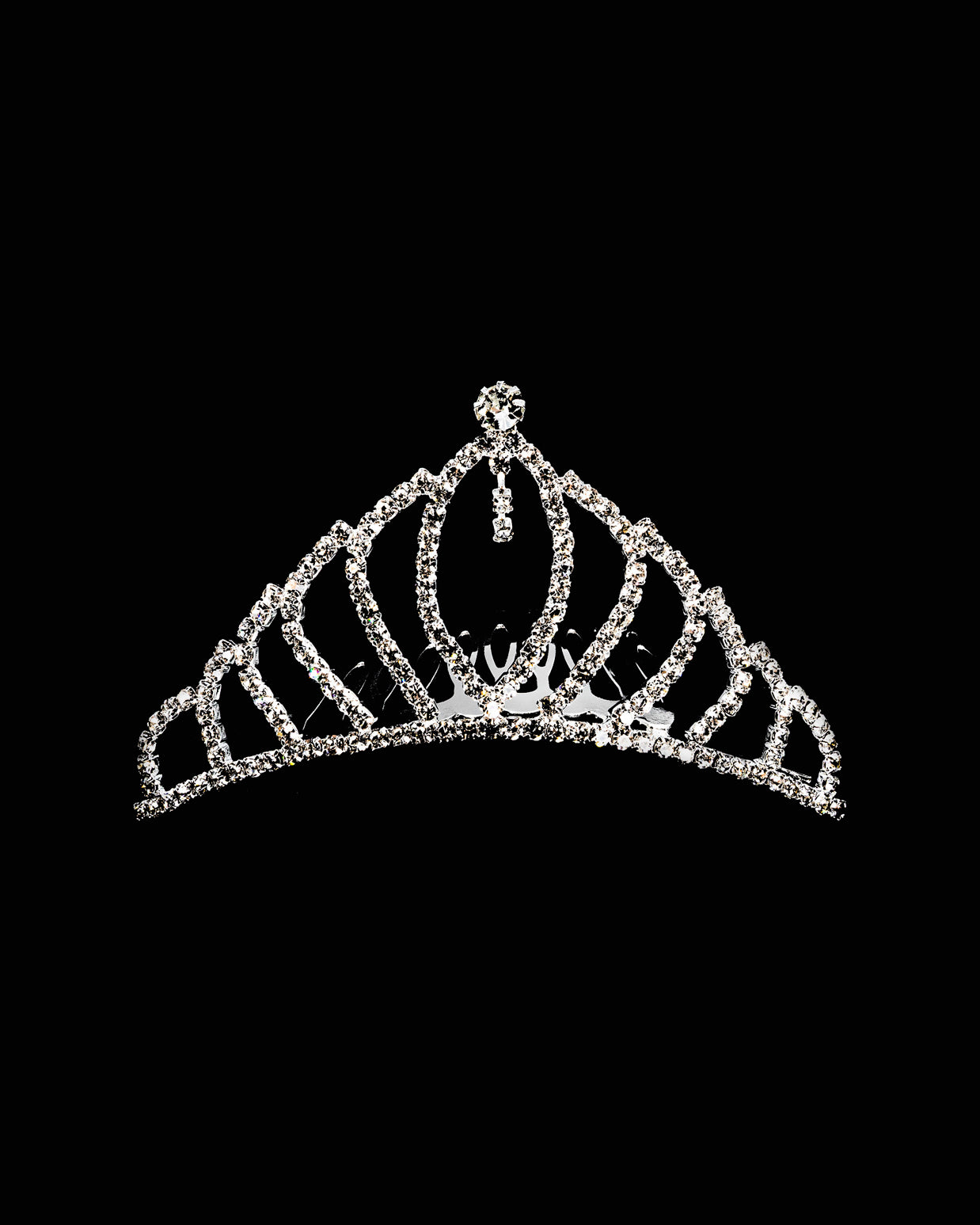 Tiara Plateada M72 Oro Laminado