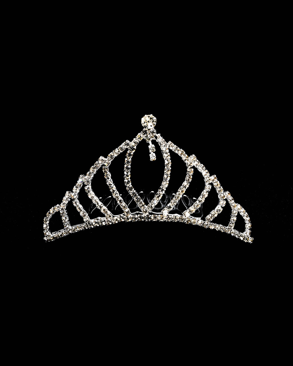 Tiara Plateada M61 Oro Laminado