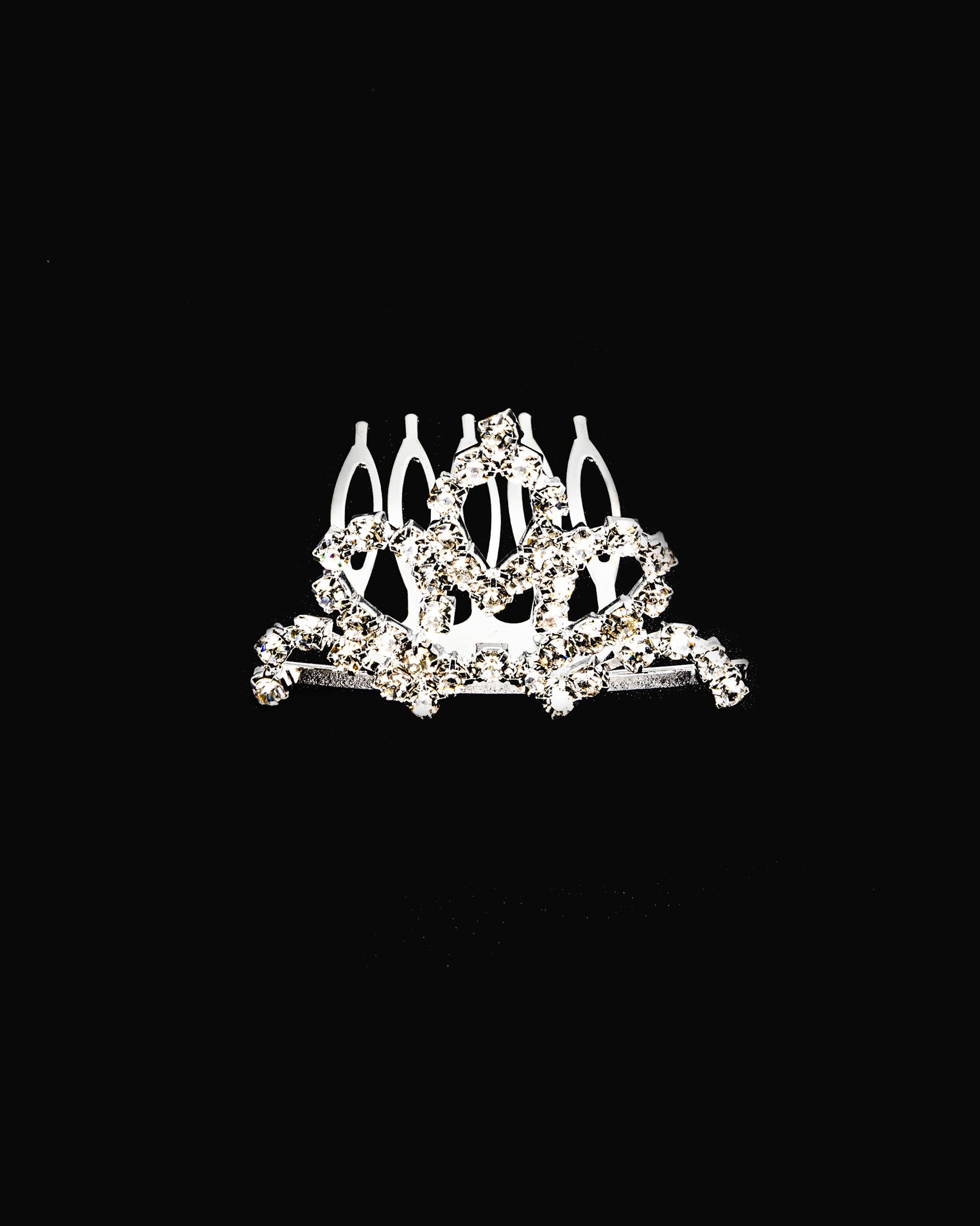 Tiara Plateada M11 Oro Laminado