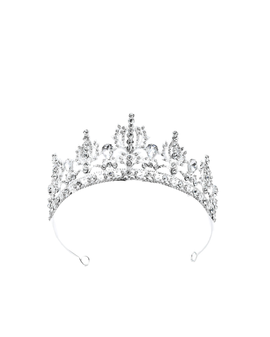 Corona Plateada de Diadema con piedras  - M60 Oro Laminado