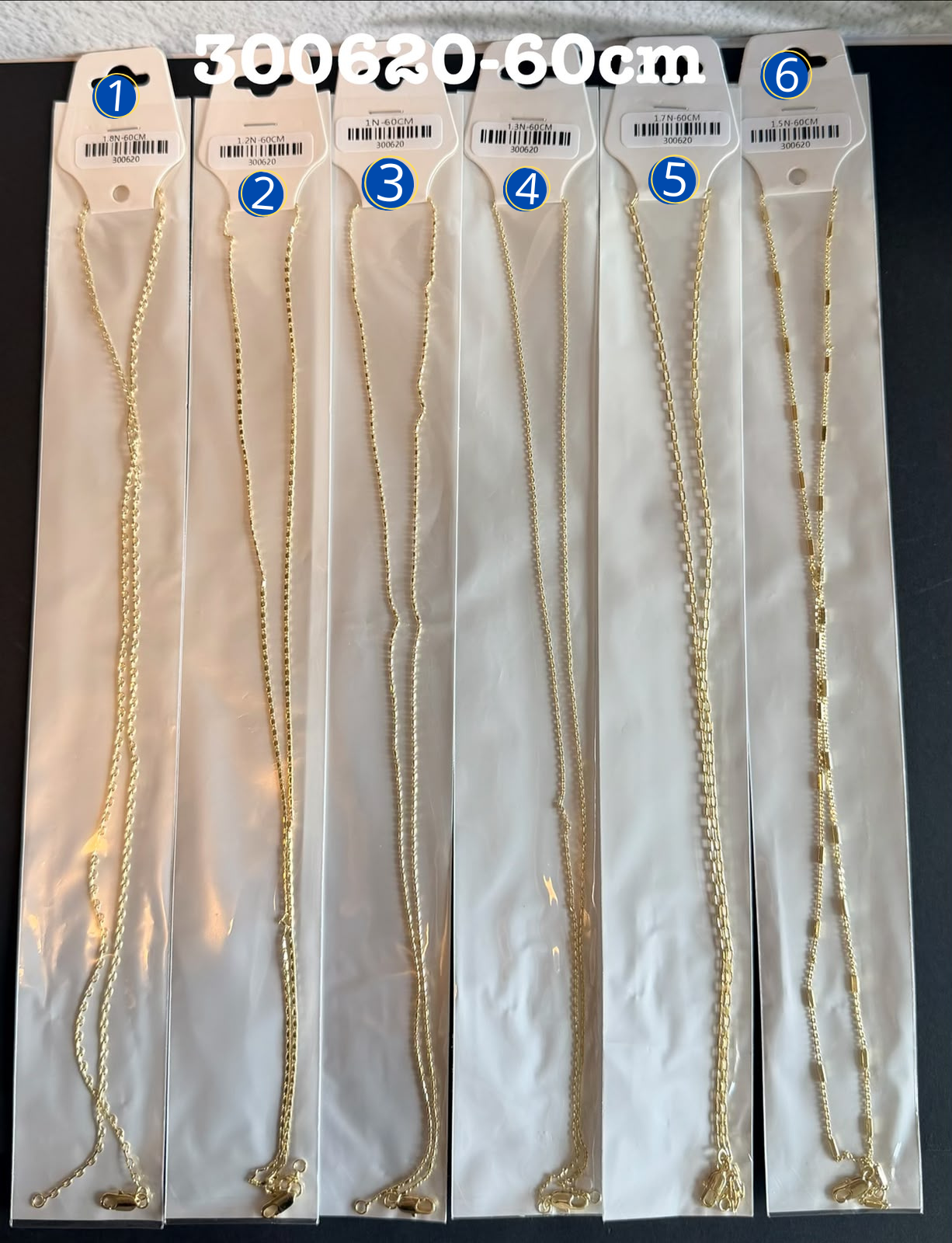 [01/AGOSTO/26] Cadena Dorada de 60 cm M5 Oro Laminado