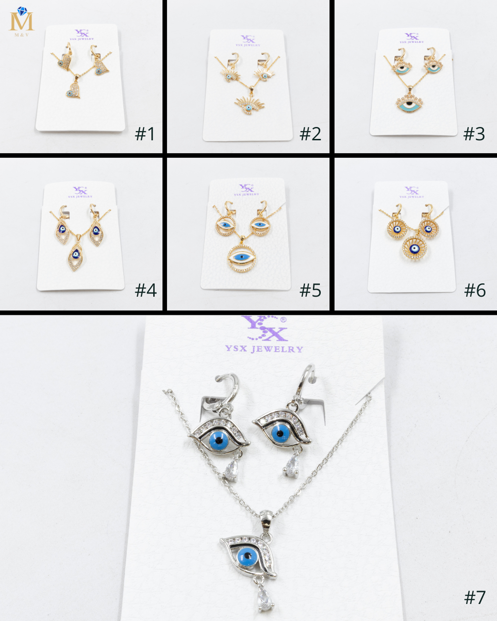 Conjunto de Aretes y Collar Oro Laminado
