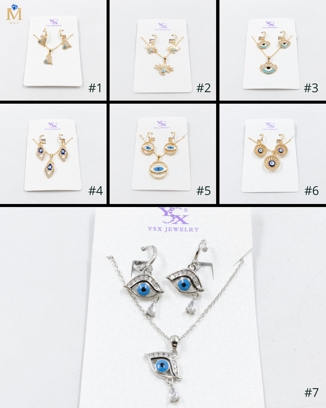 Conjunto de Aretes y Collar Oro Laminado