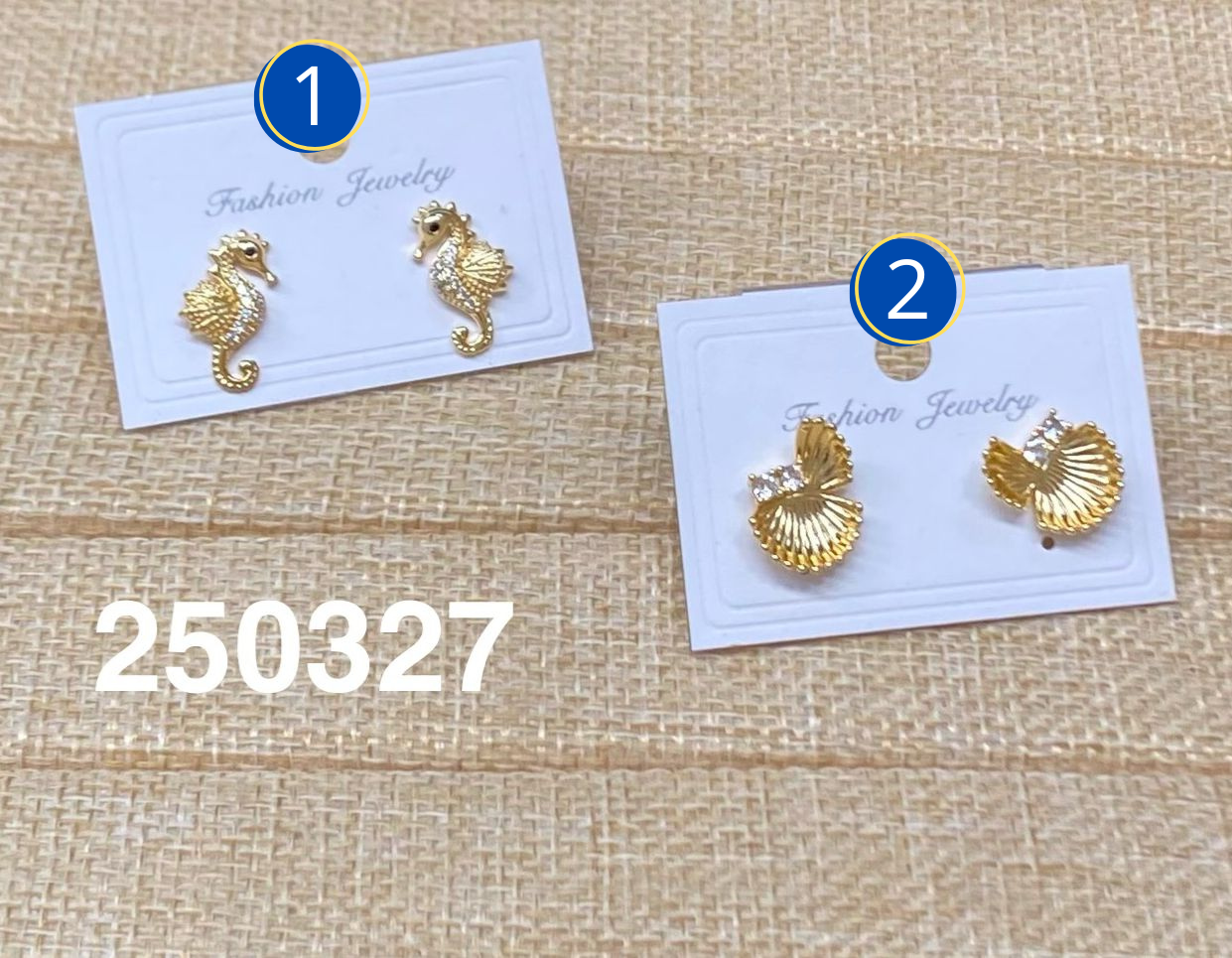 Aretes Dorados M1 Oro Laminado