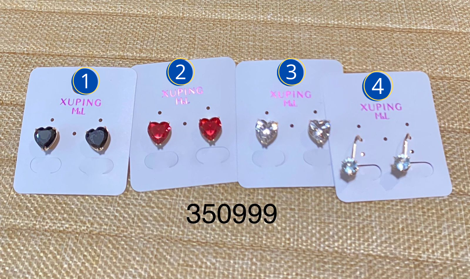 Aretes Xuping Dorados M6 Oro Laminado