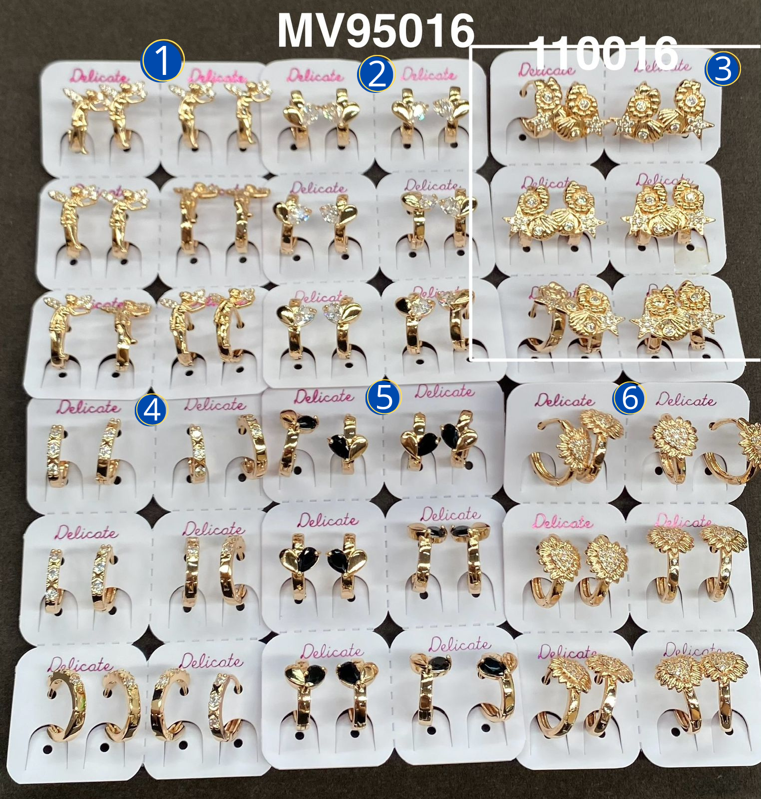 Aretes Huggies Dorados M22 Oro Laminado 11/02/26