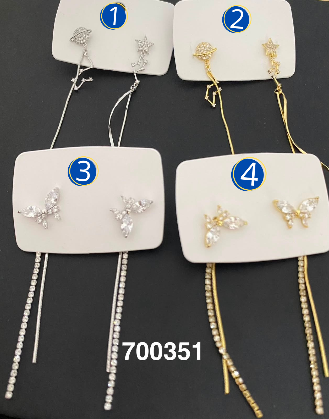 [08/JUNI/26] Aretes Dorados y Plateados M11 Oro Laminado