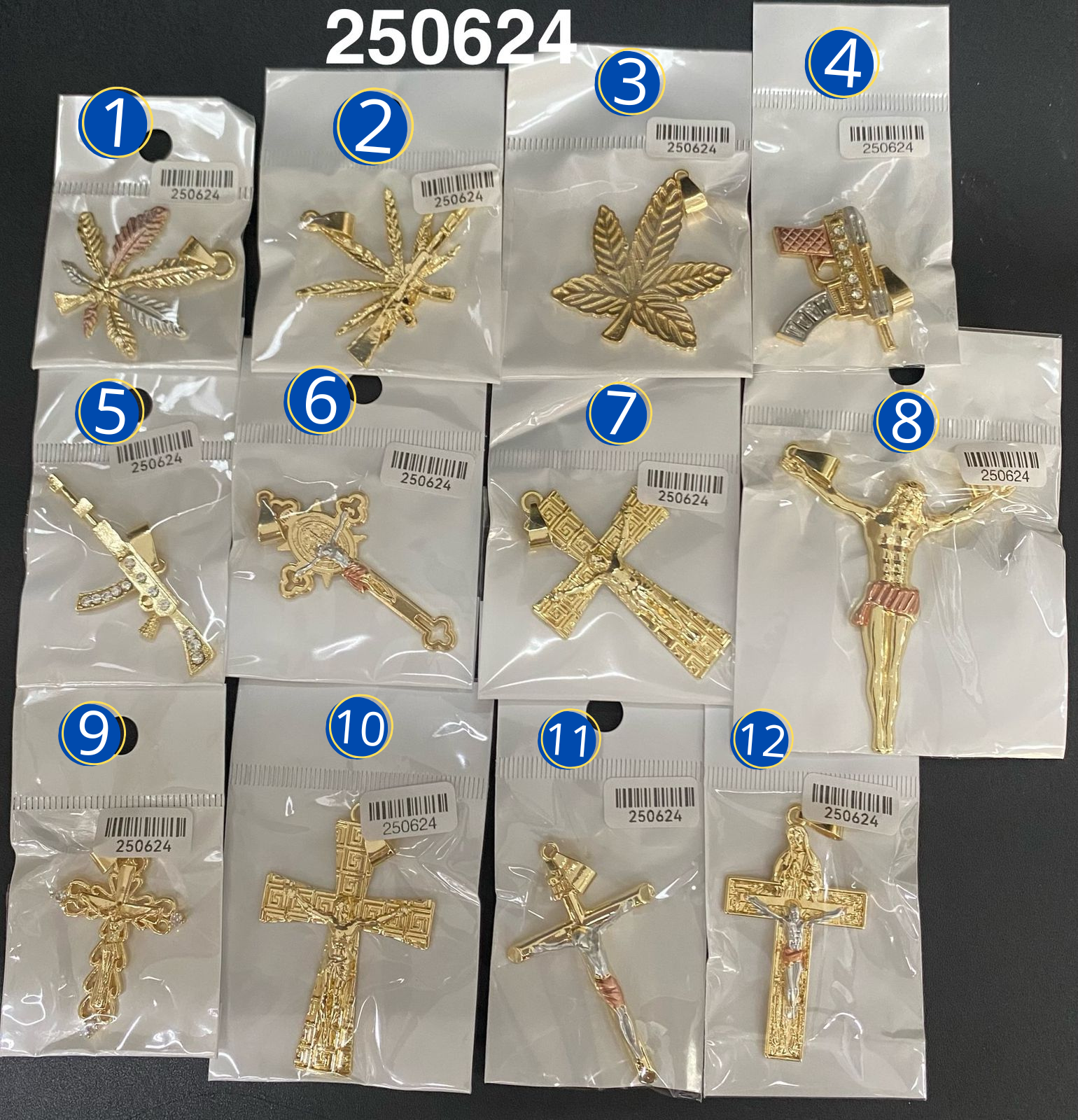 Dijes Dorados M14 Oro Laminado 04/03/26