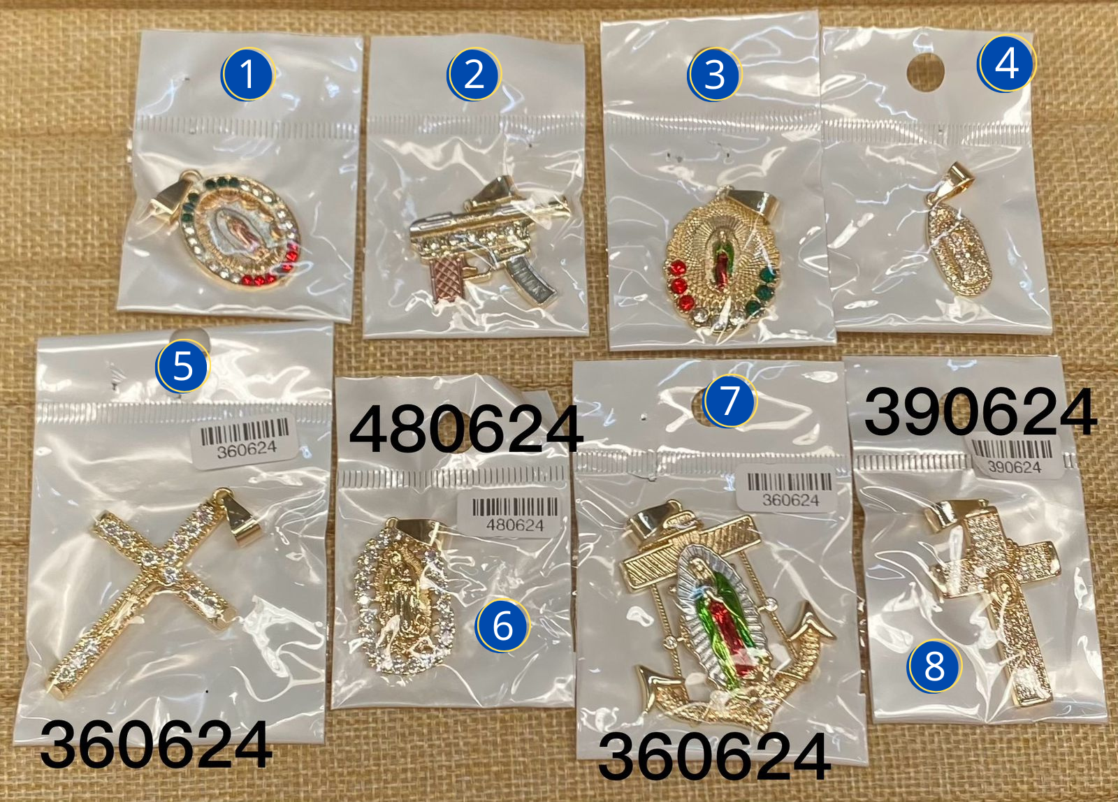 Dijes Dorados M35 Oro Laminado