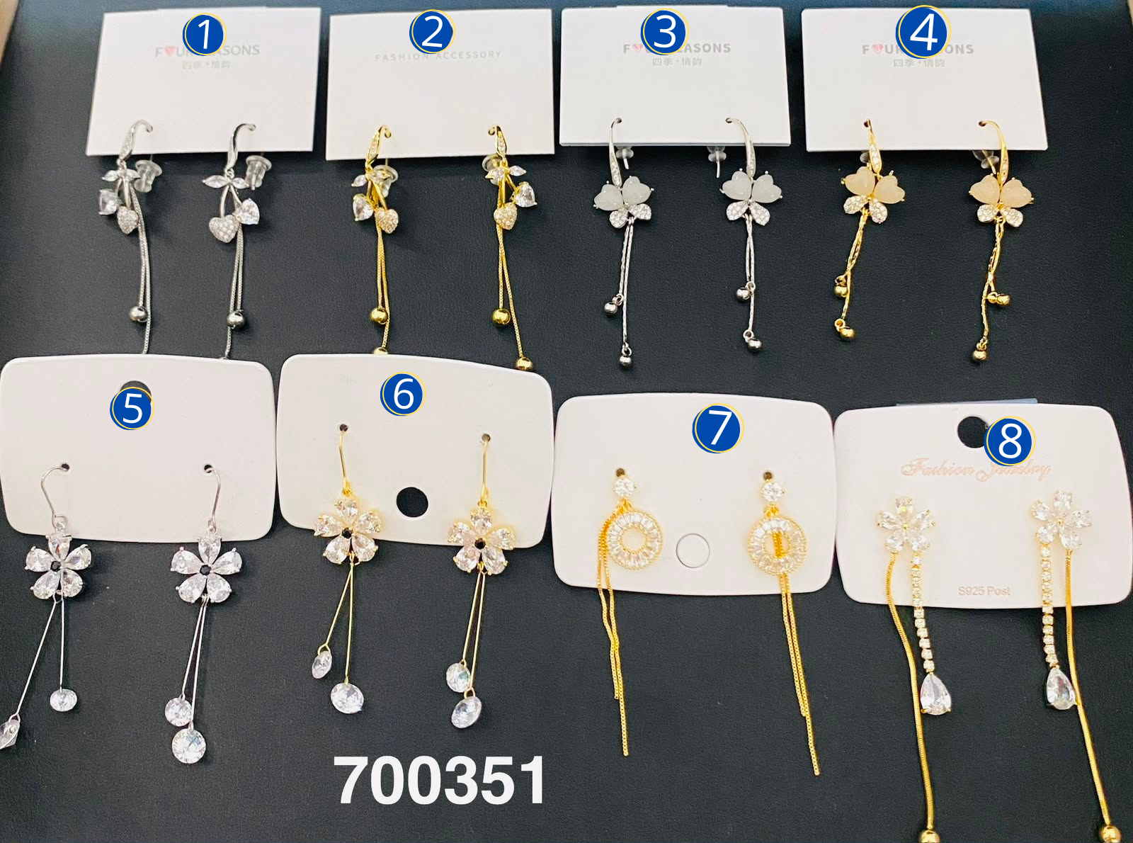 [08/JUNI/26] Aretes Dorados y Plateados M10 Oro Laminado
