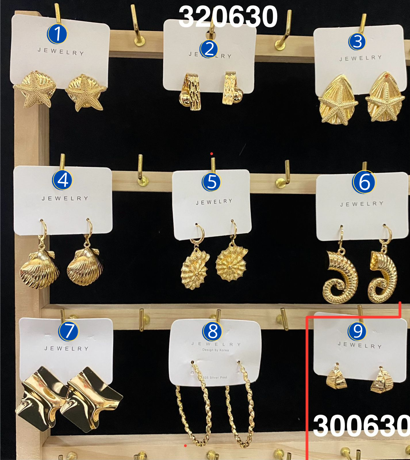 Aretes Dorados Diferentes Diseños M9 Oro Laminado