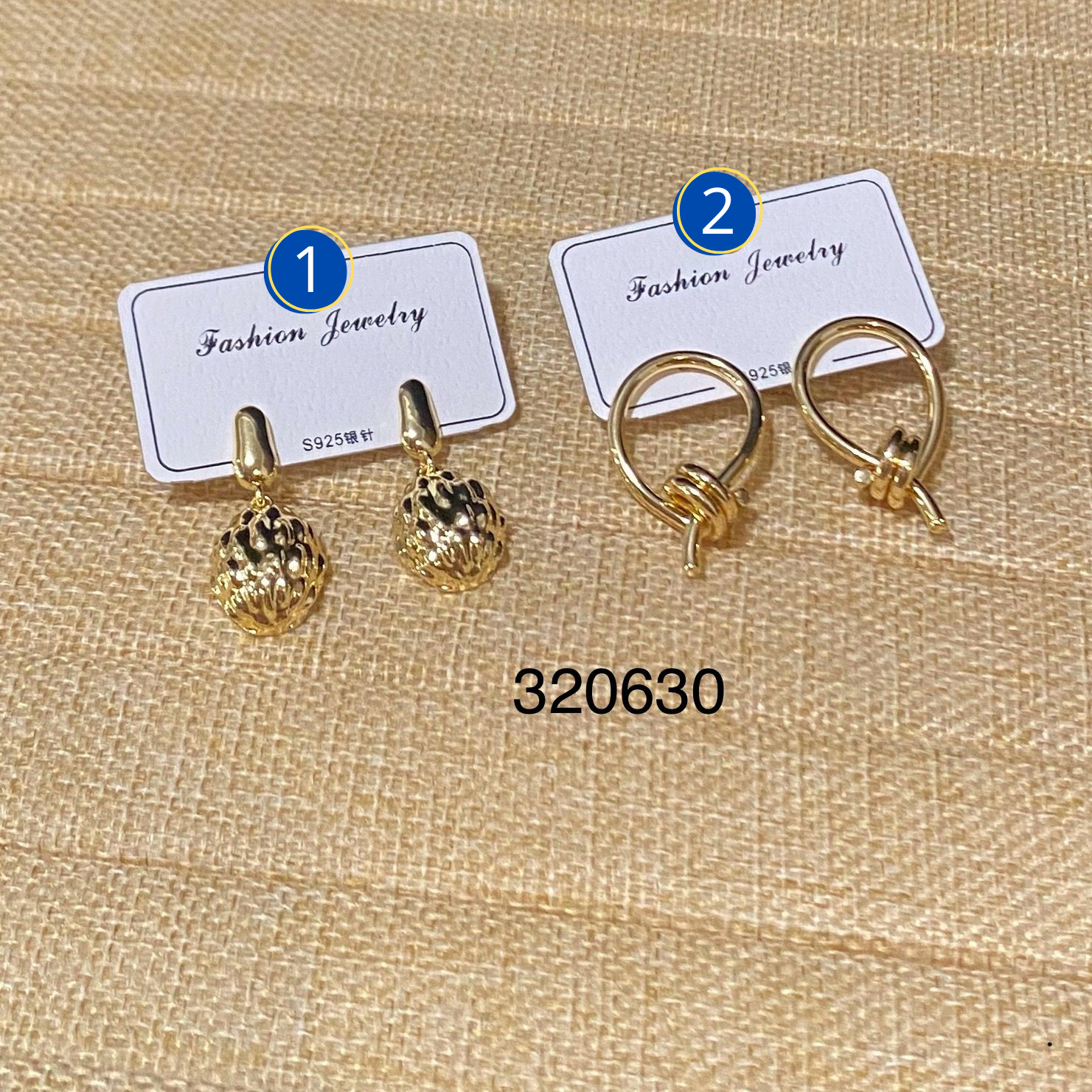 Aretes Dorados Varios diseños M28 Oro Laminado