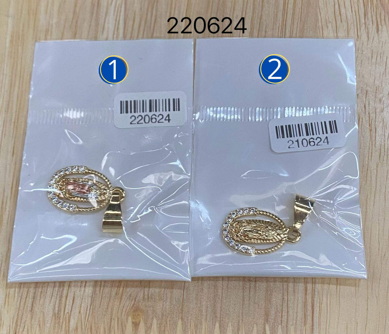 Dijes Religiosos Dorados M6 Oro Laminado