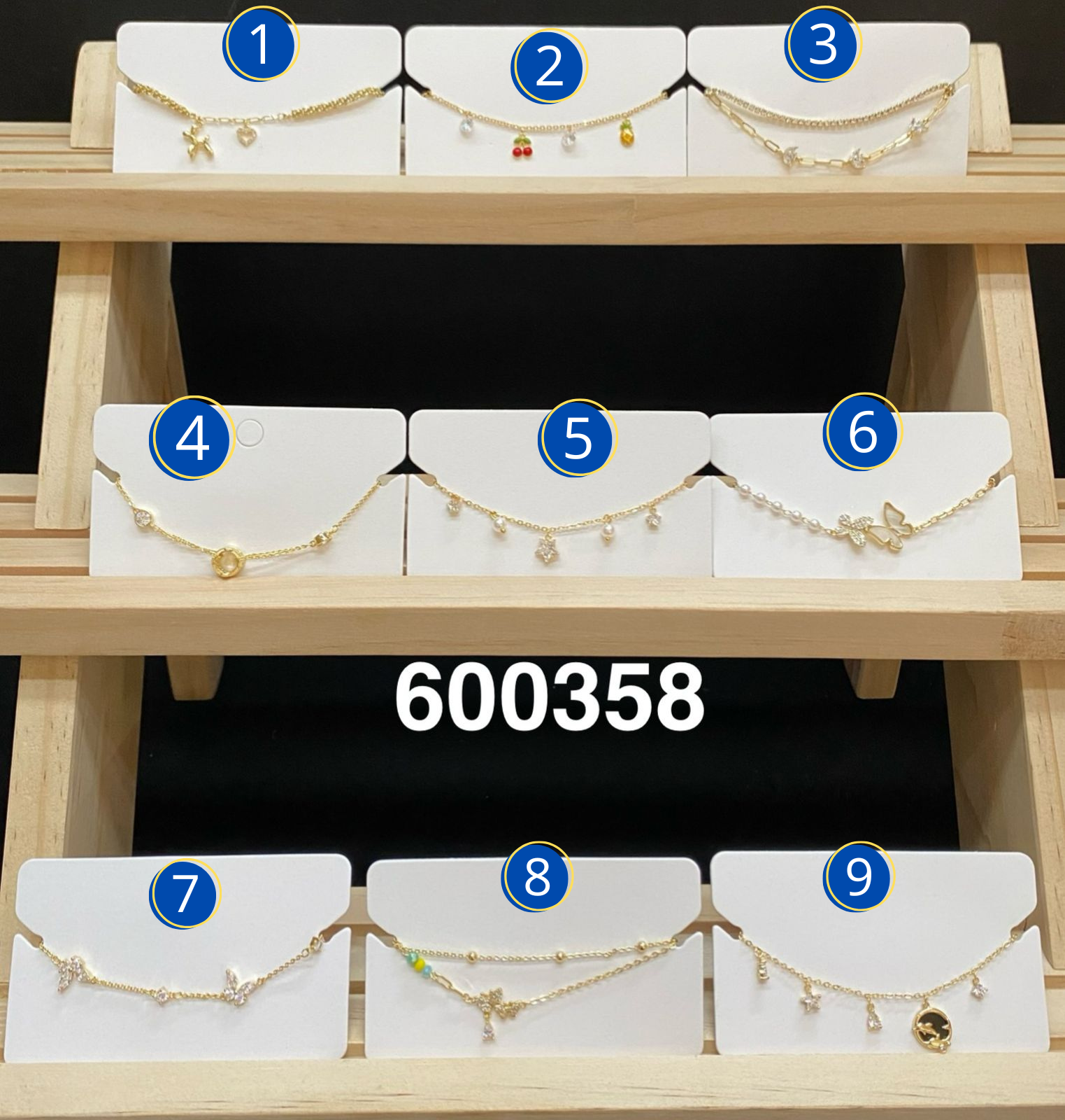 Pulseras Doradas Ansheli M7 Oro Laminado
