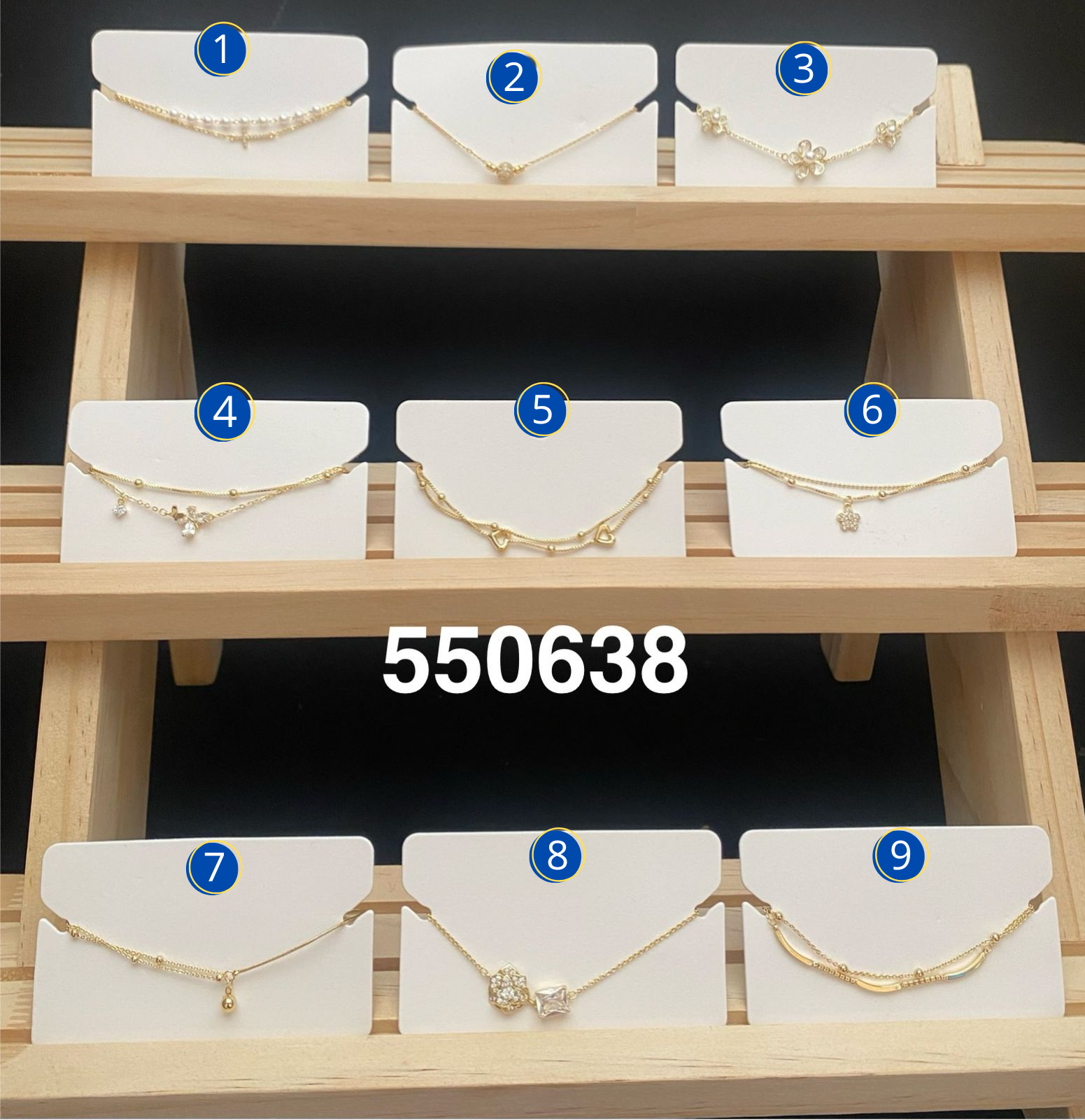 Pulseras Doradas Ansheli M4 Oro Laminado