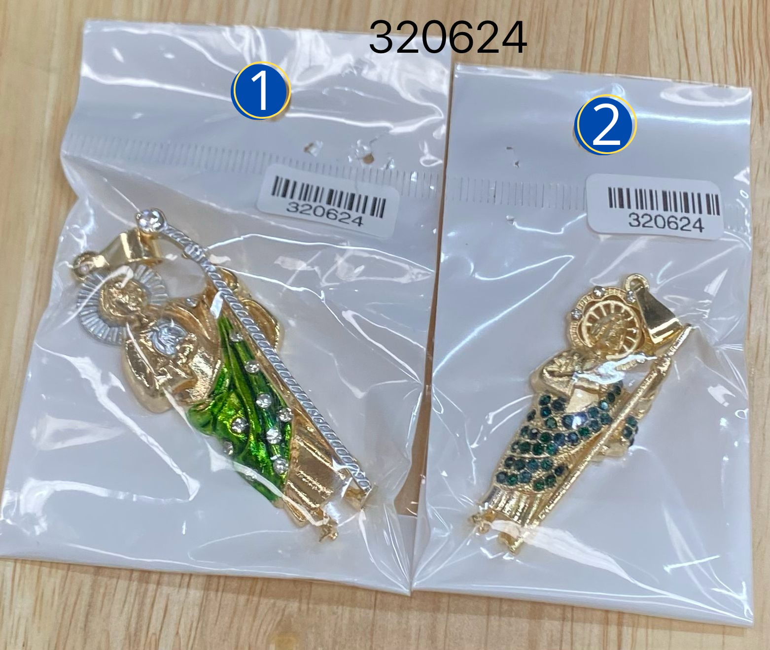 Dijes Religiosos Dorados M15 Oro Laminado