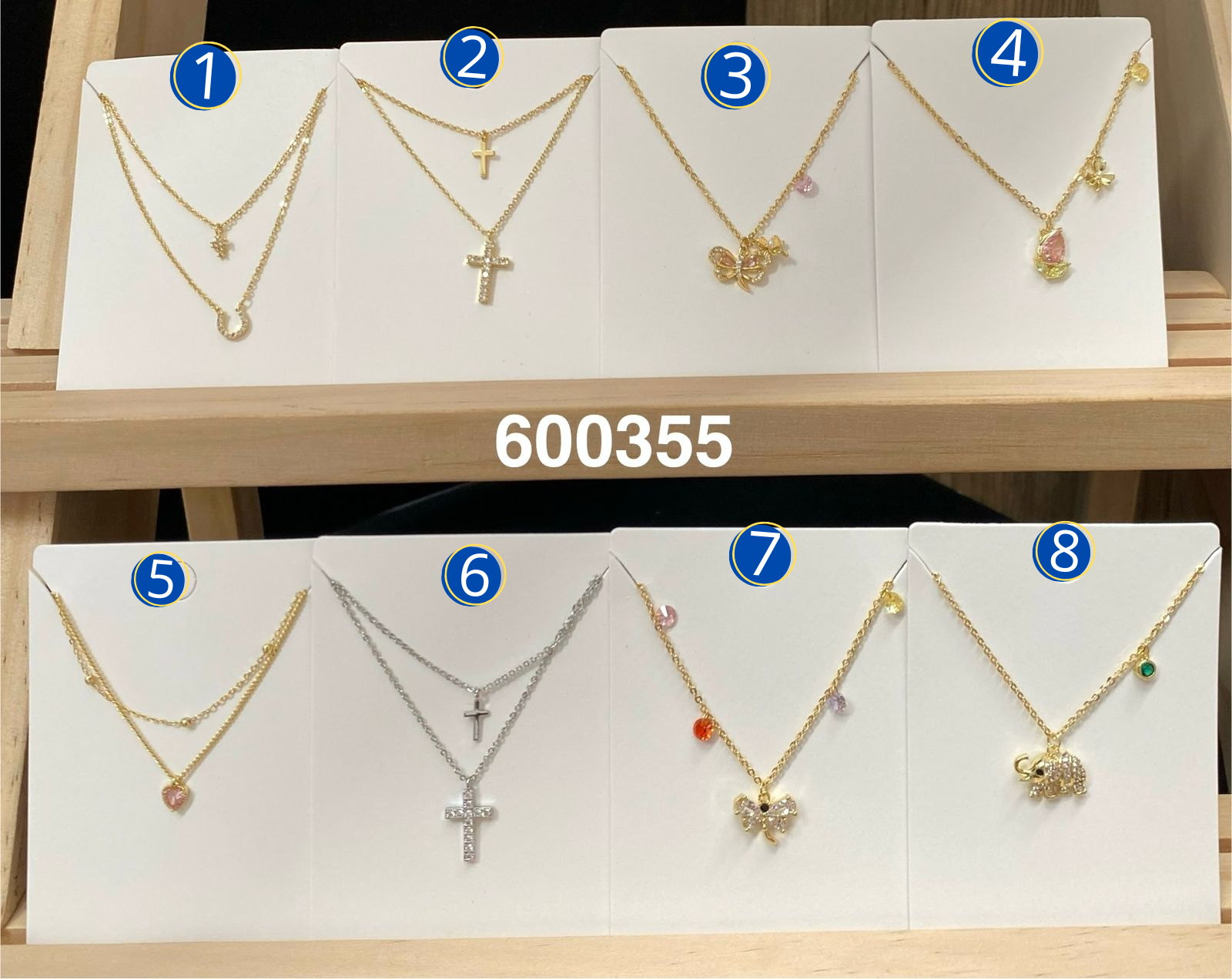Collar Dorado con Dije M2 Oro Laminado