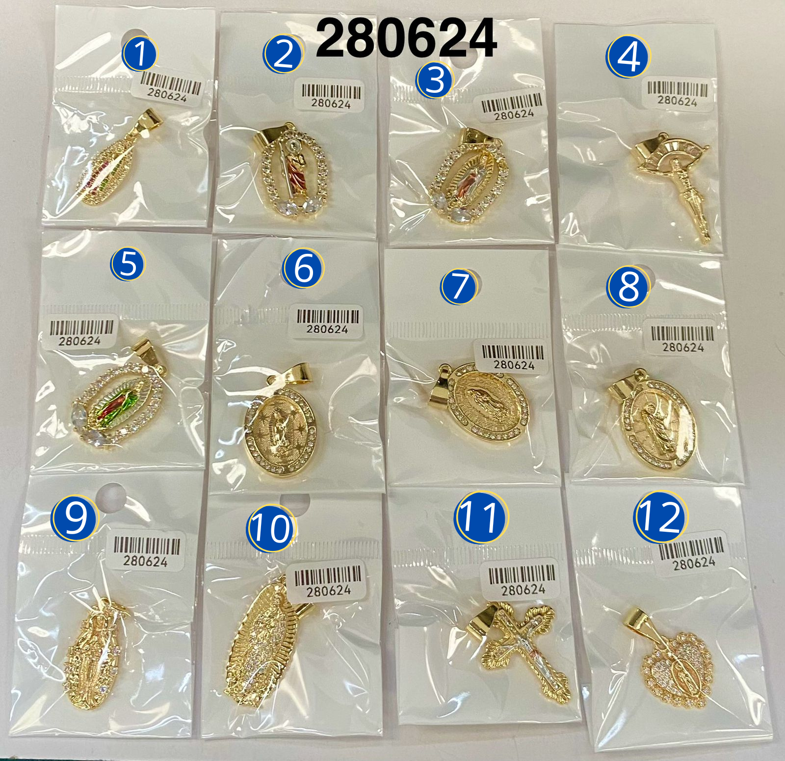 Dijes Dorados M19 Oro Laminado