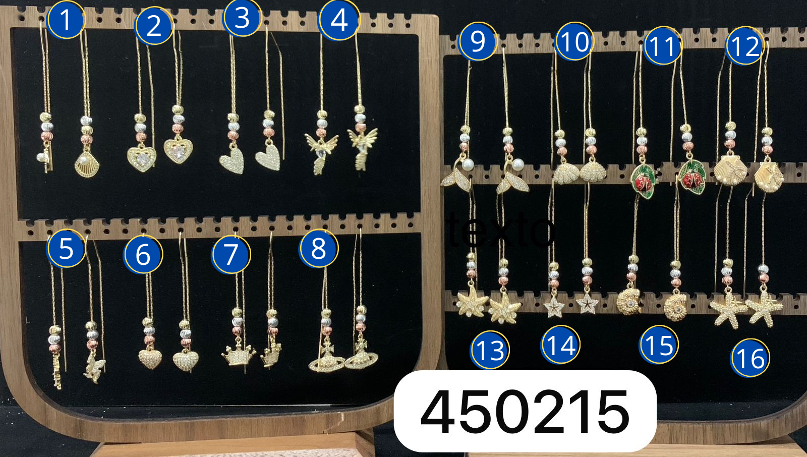 Aretes M10 ORO LAMINADO