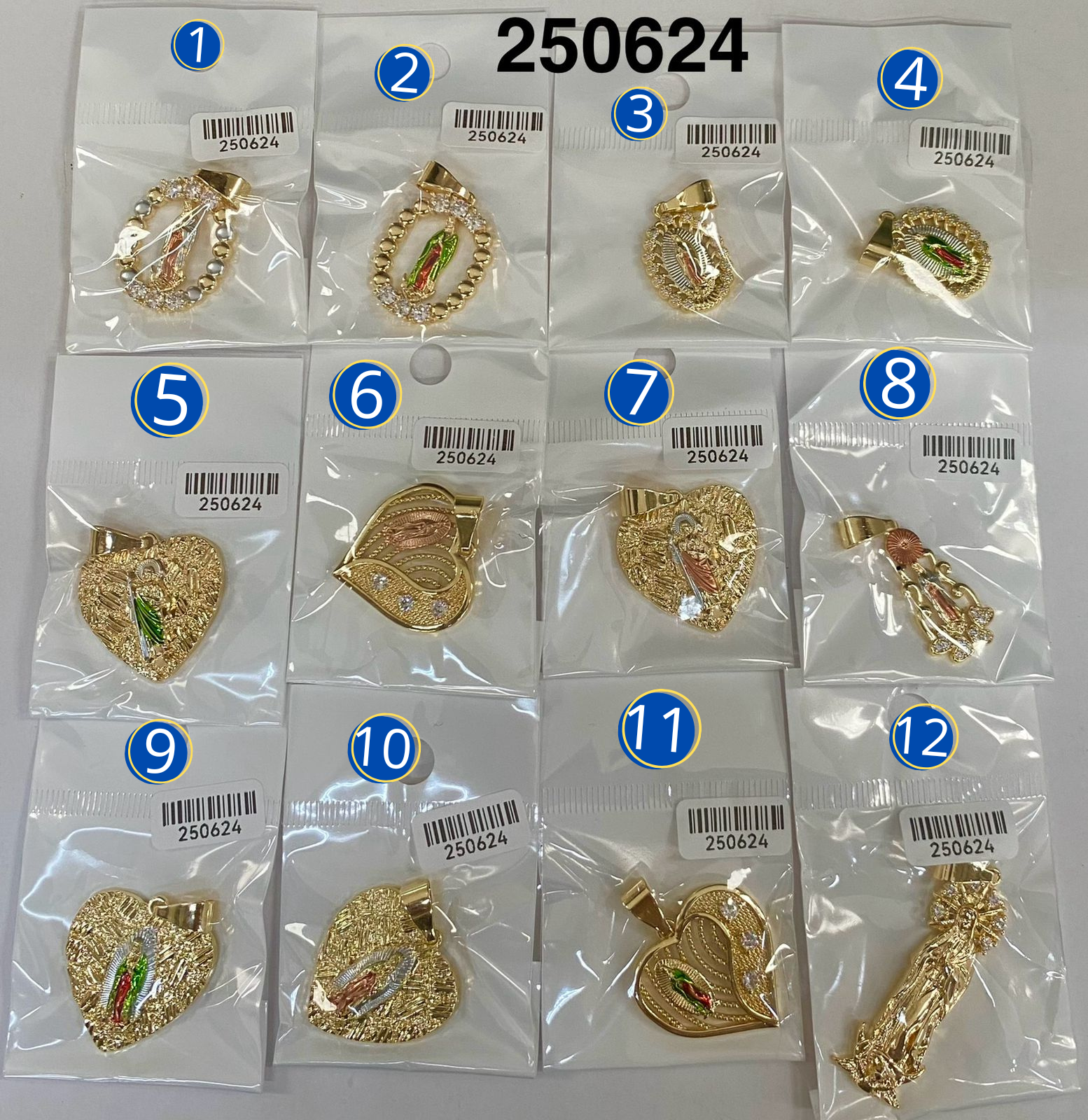 Dijes Dorados M16 Oro Laminado