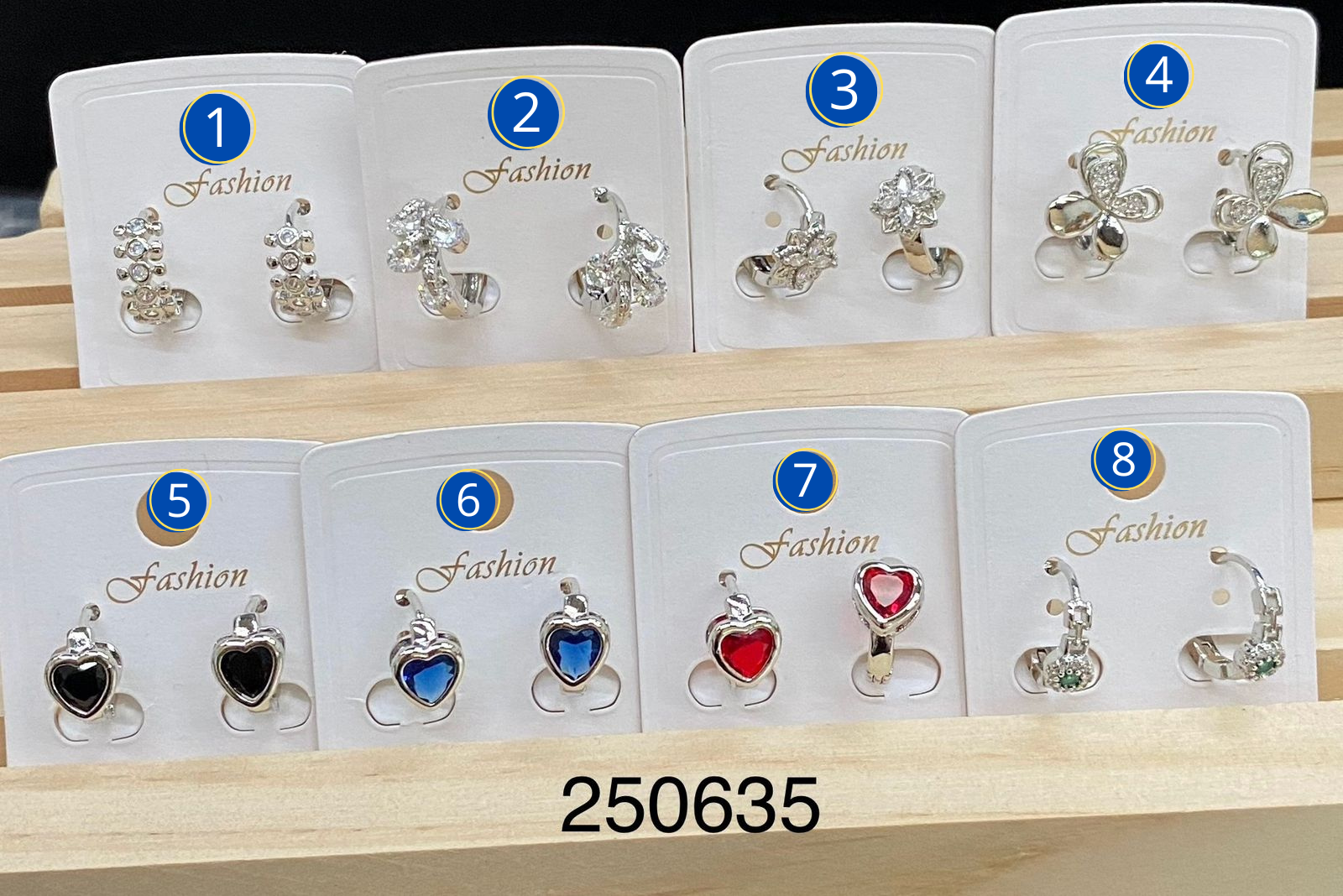 Aretes Plateados diferentes formas M31 Oro Laminado